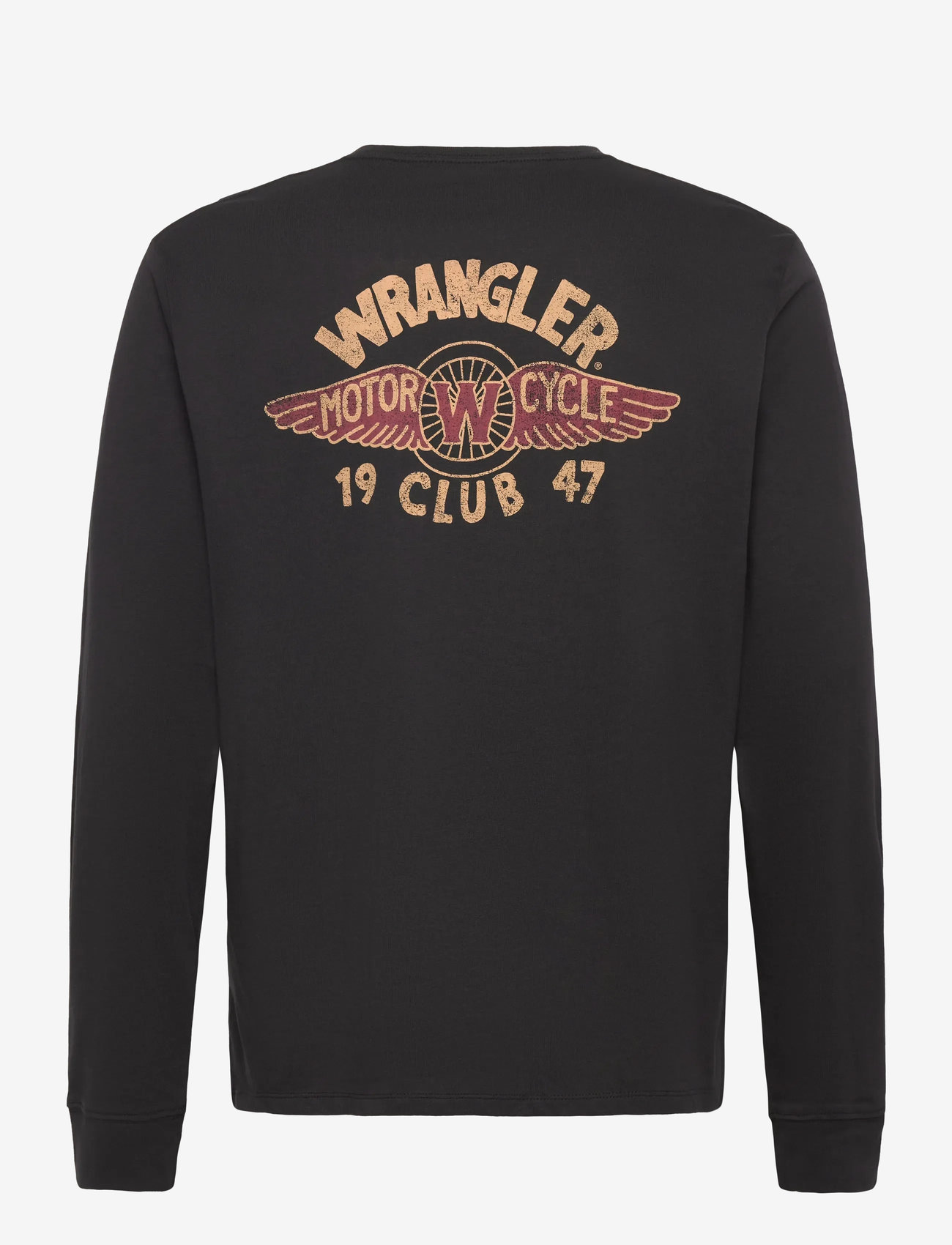 Wrangler - LS AMERICANA TEE - efterårstøj - black - 2