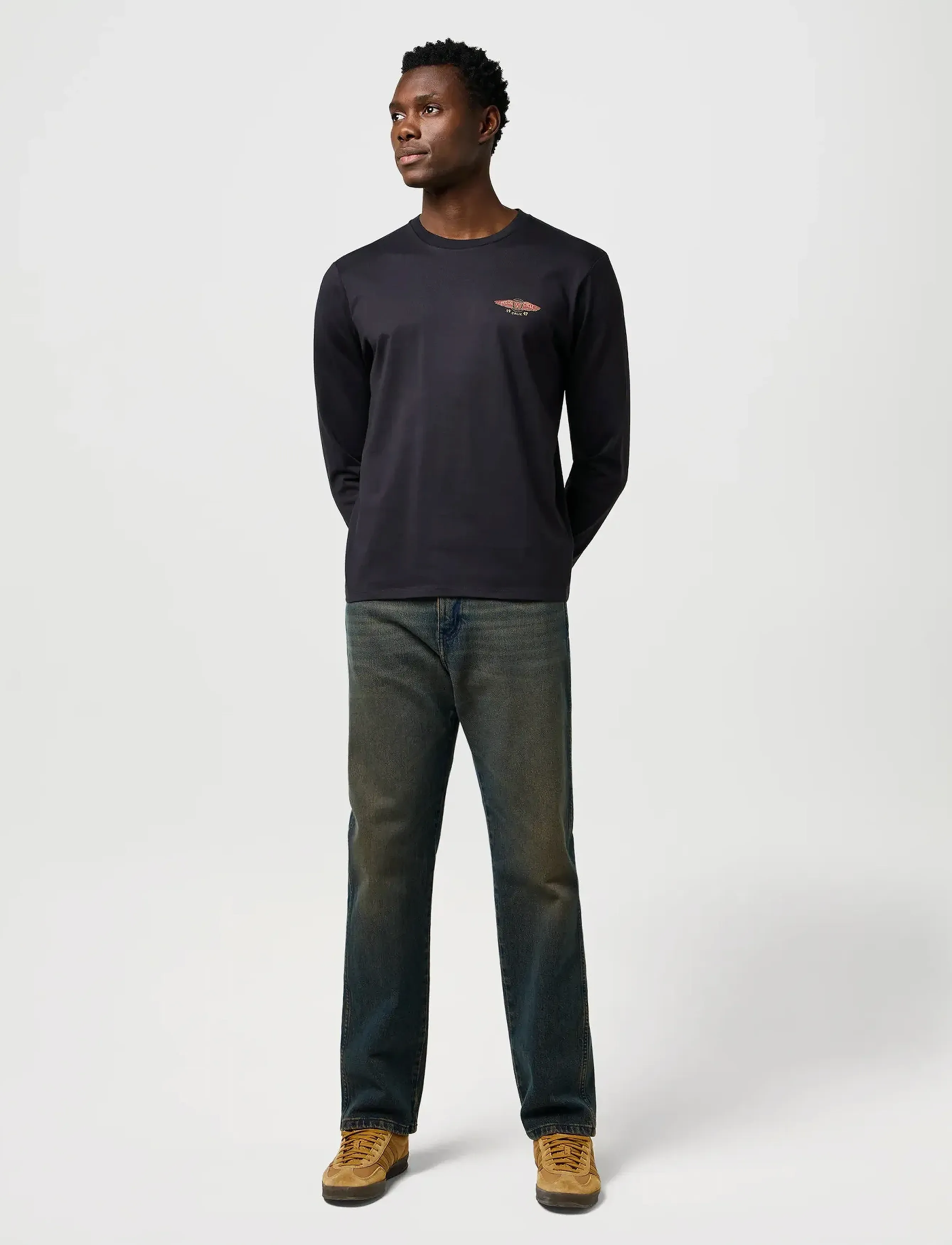 Wrangler - LS AMERICANA TEE - die niedrigsten preise - black - 4