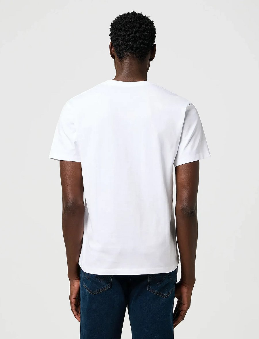 Wrangler - AMERICANA TEE - kurzärmelige t-shirts - worn white - 3