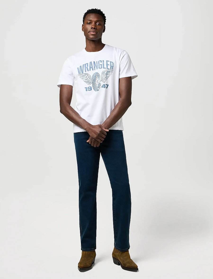 Wrangler - AMERICANA TEE - kurzärmelige t-shirts - worn white - 4