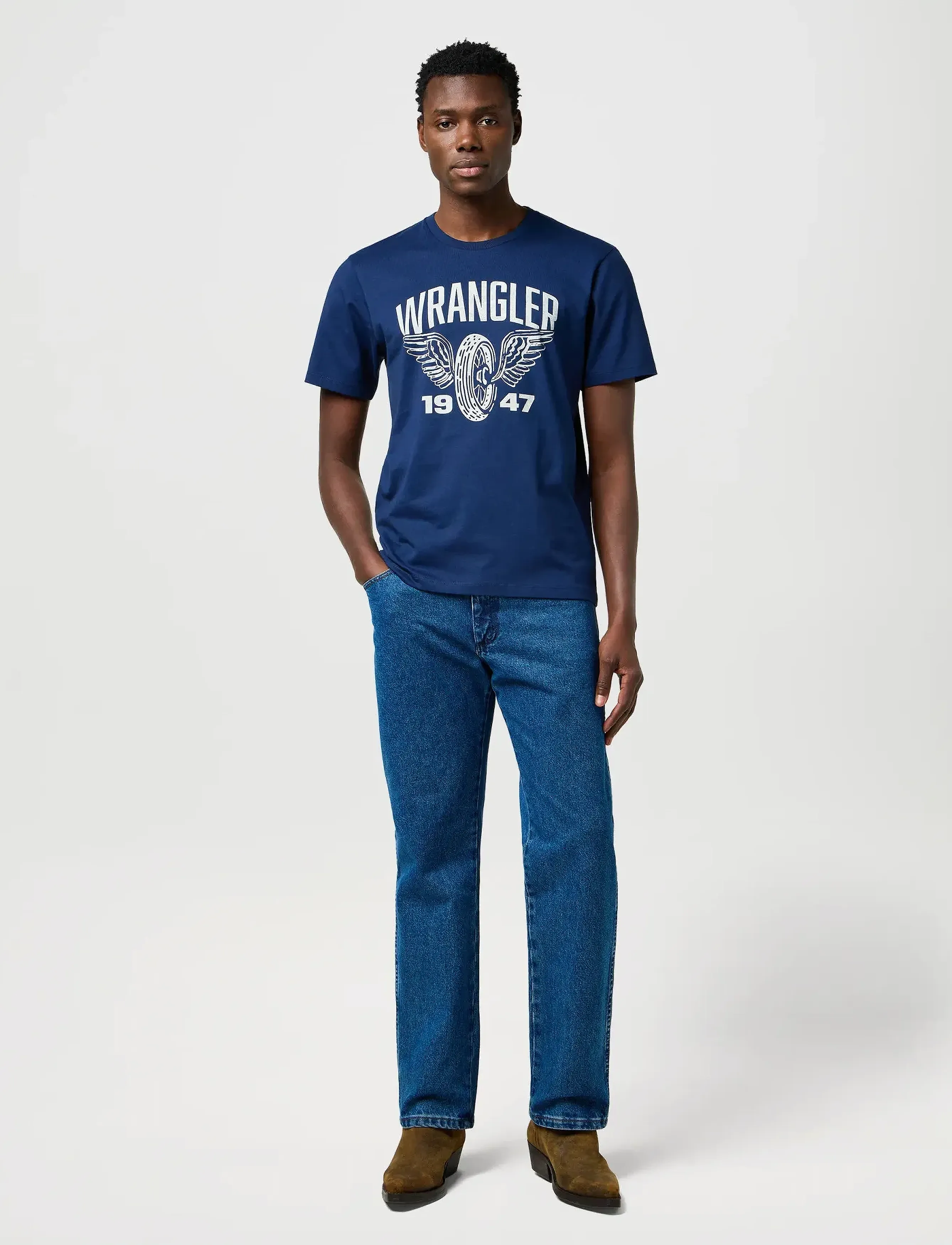 Wrangler - AMERICANA TEE - die niedrigsten preise - navy - 4