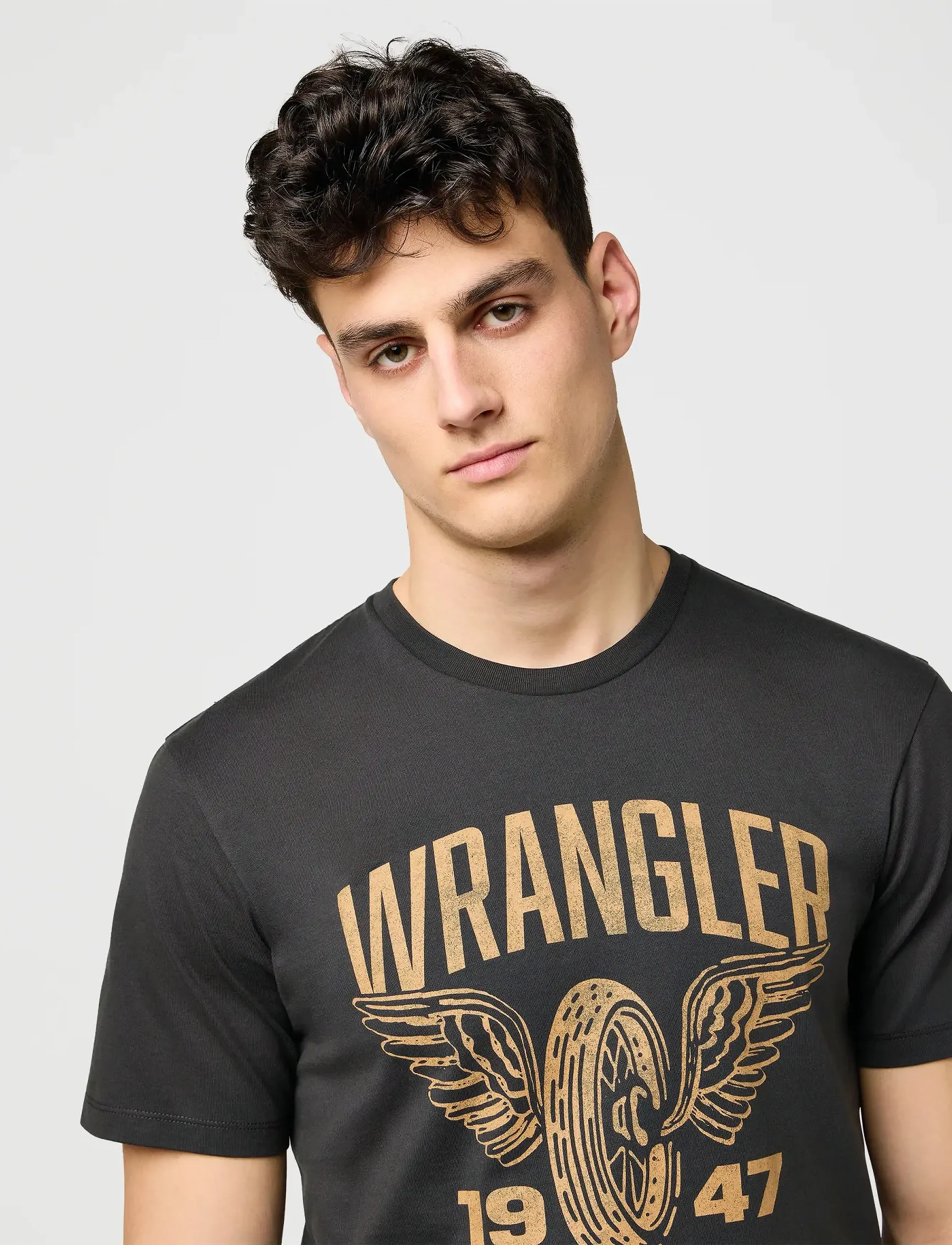 Wrangler - AMERICANA TEE - faded black - 5