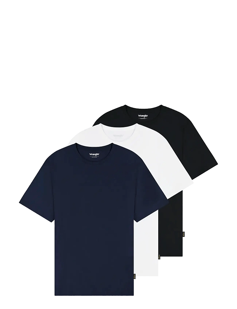 Wrangler - 3 PACK TEE - t-shirts im multipack - white navy black - 1