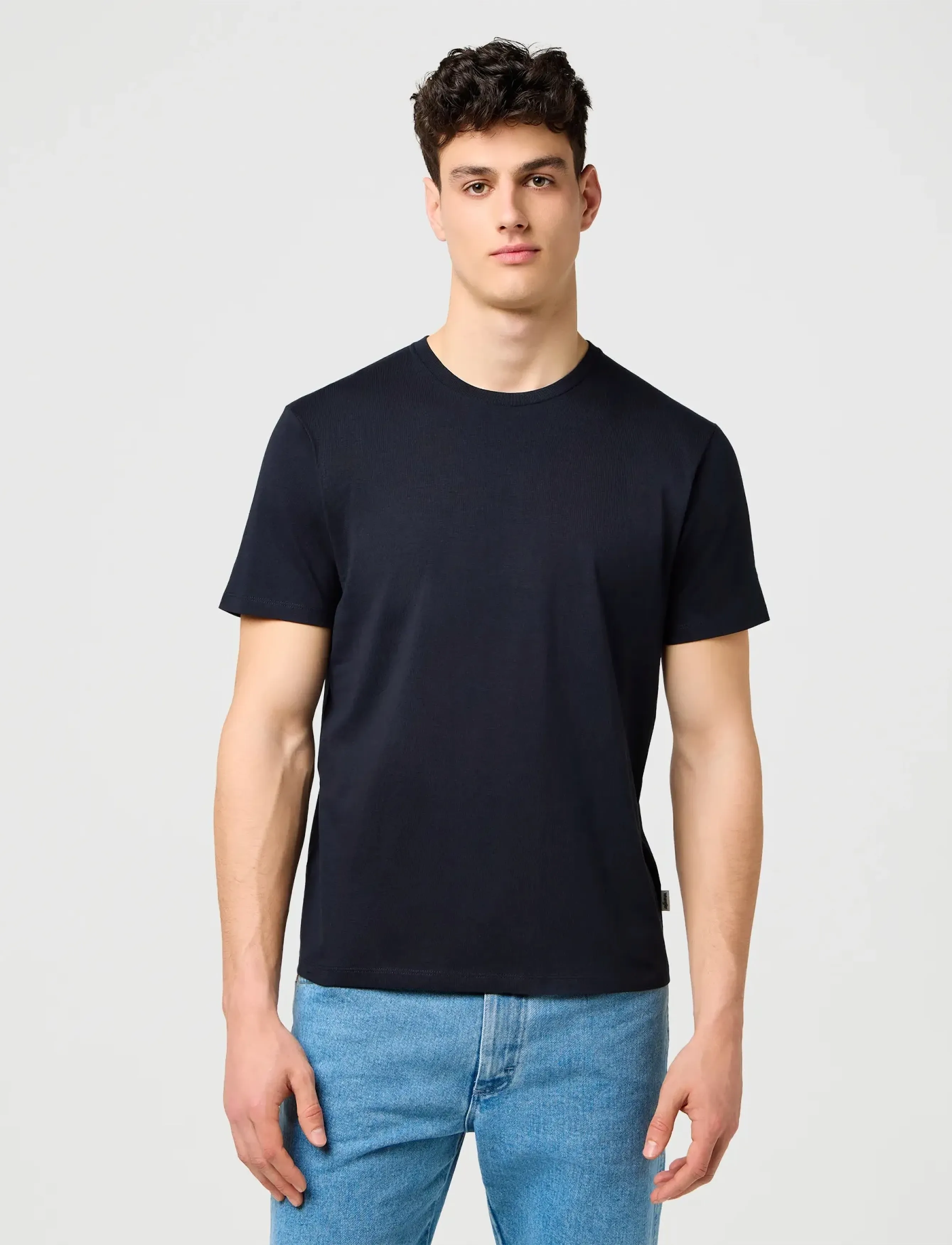 WRANGLER T-shirt marinblå / svart herr – bild 4