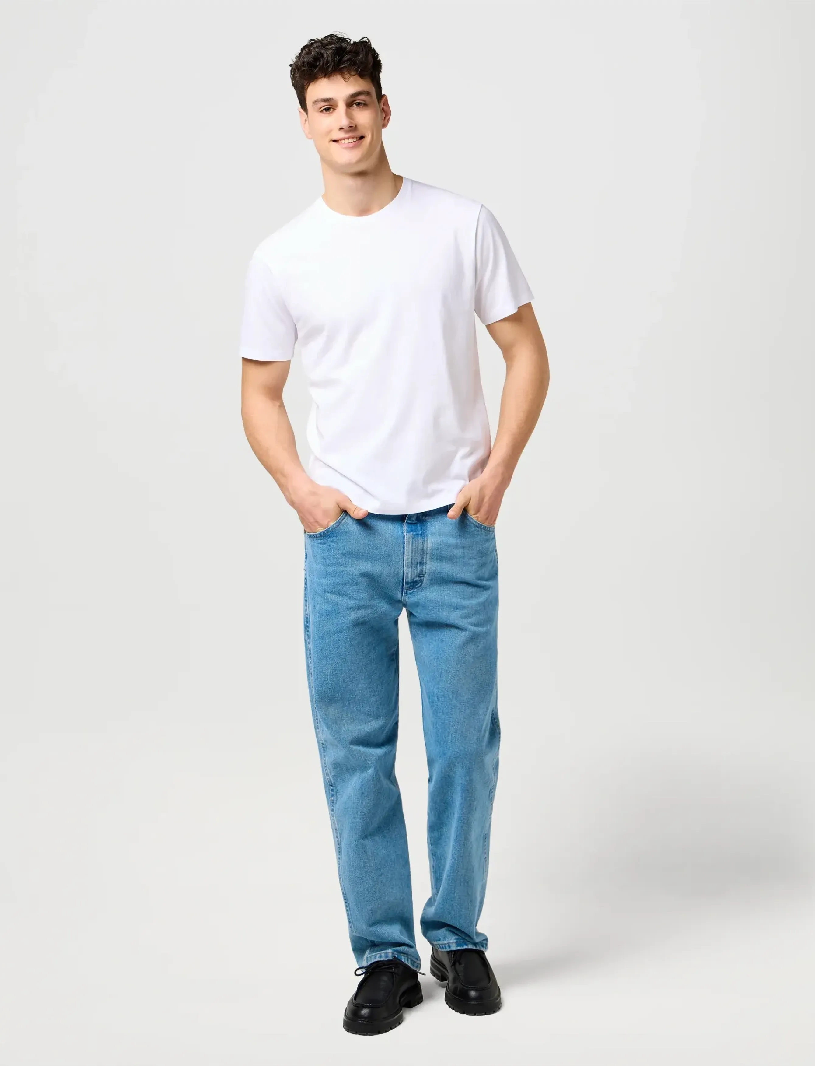 WRANGLER T-shirt marinblå / svart herr – bild 5