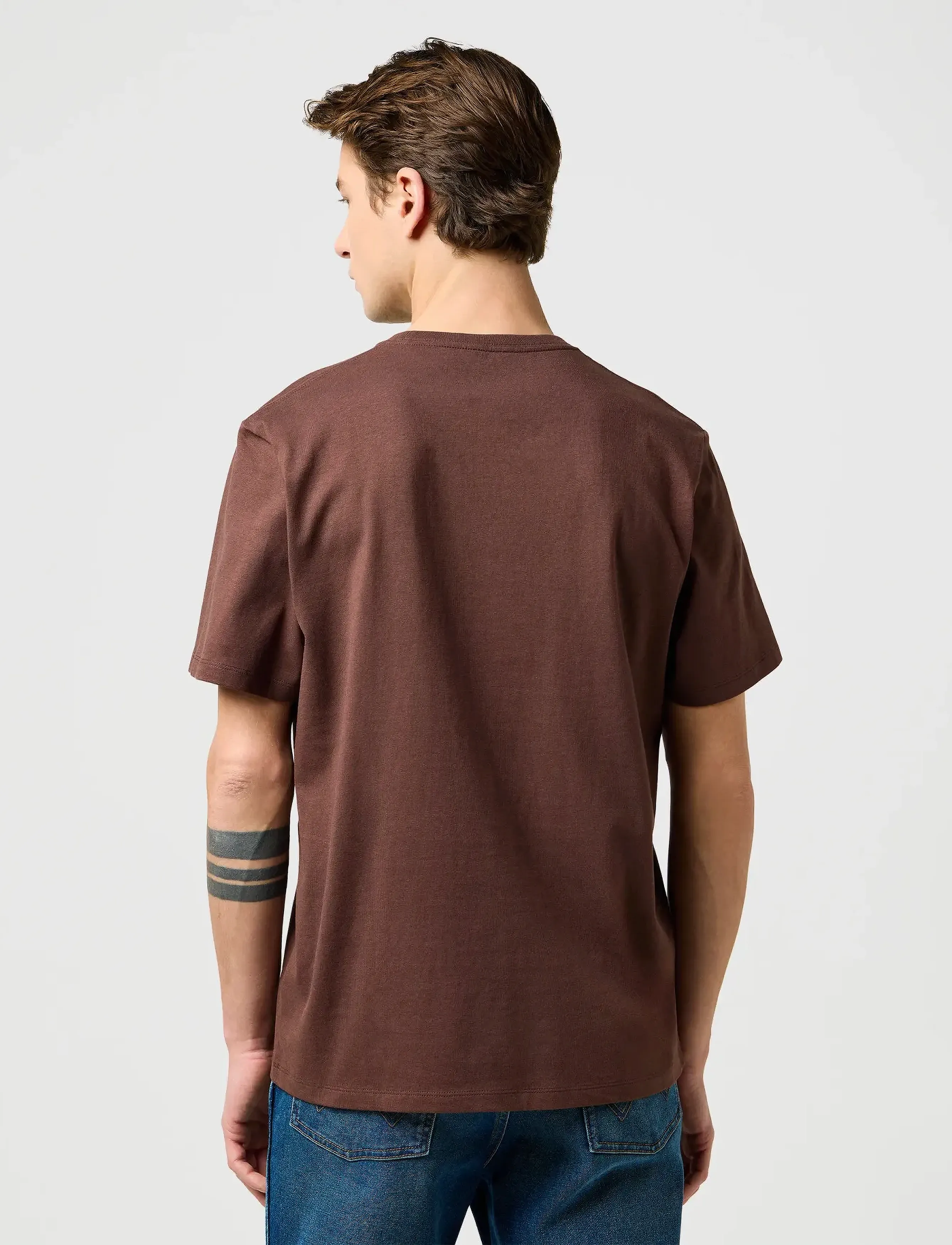 Wrangler - SIGN OFF TEE - die niedrigsten preise - mahogany - 3