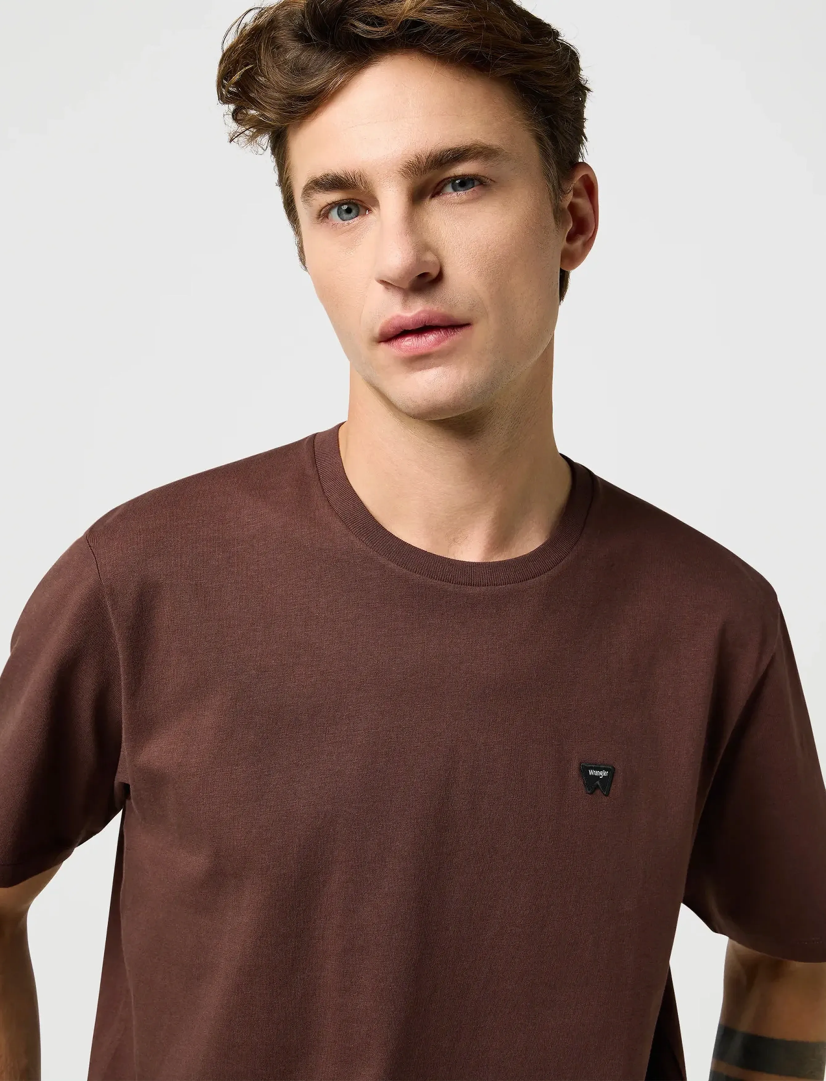 Wrangler - SIGN OFF TEE - die niedrigsten preise - mahogany - 5