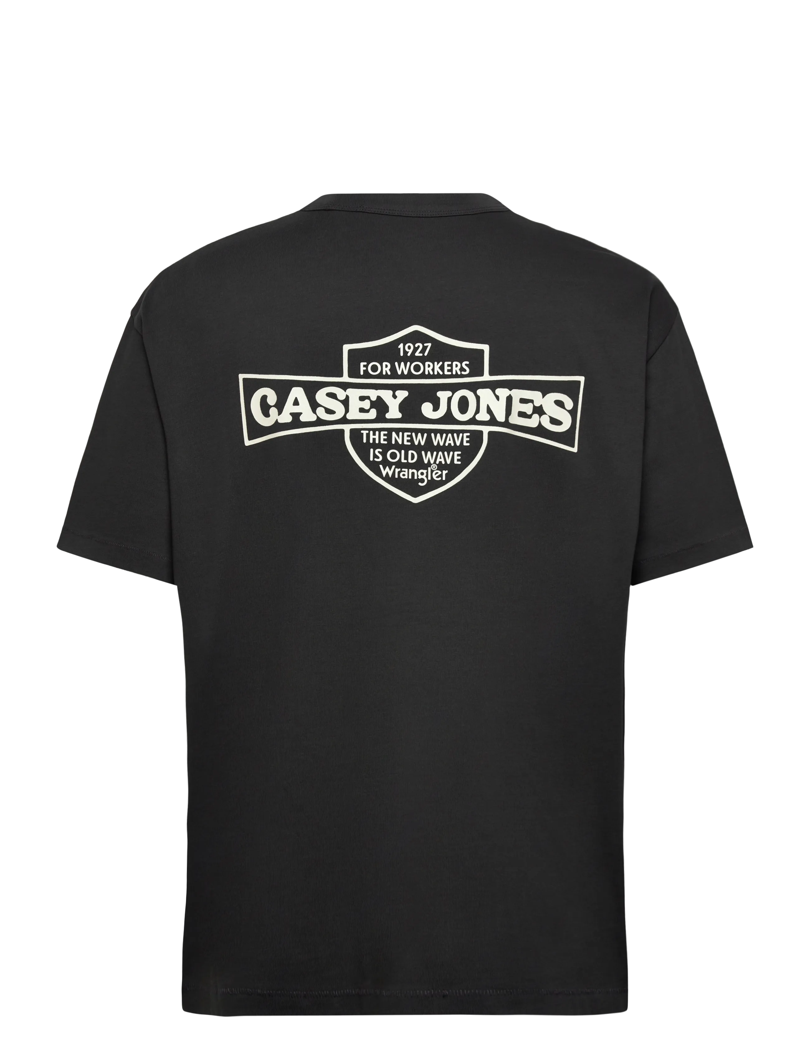 Wrangler - CJ GRAPHIC TEE - laveste priser - faded black - 2