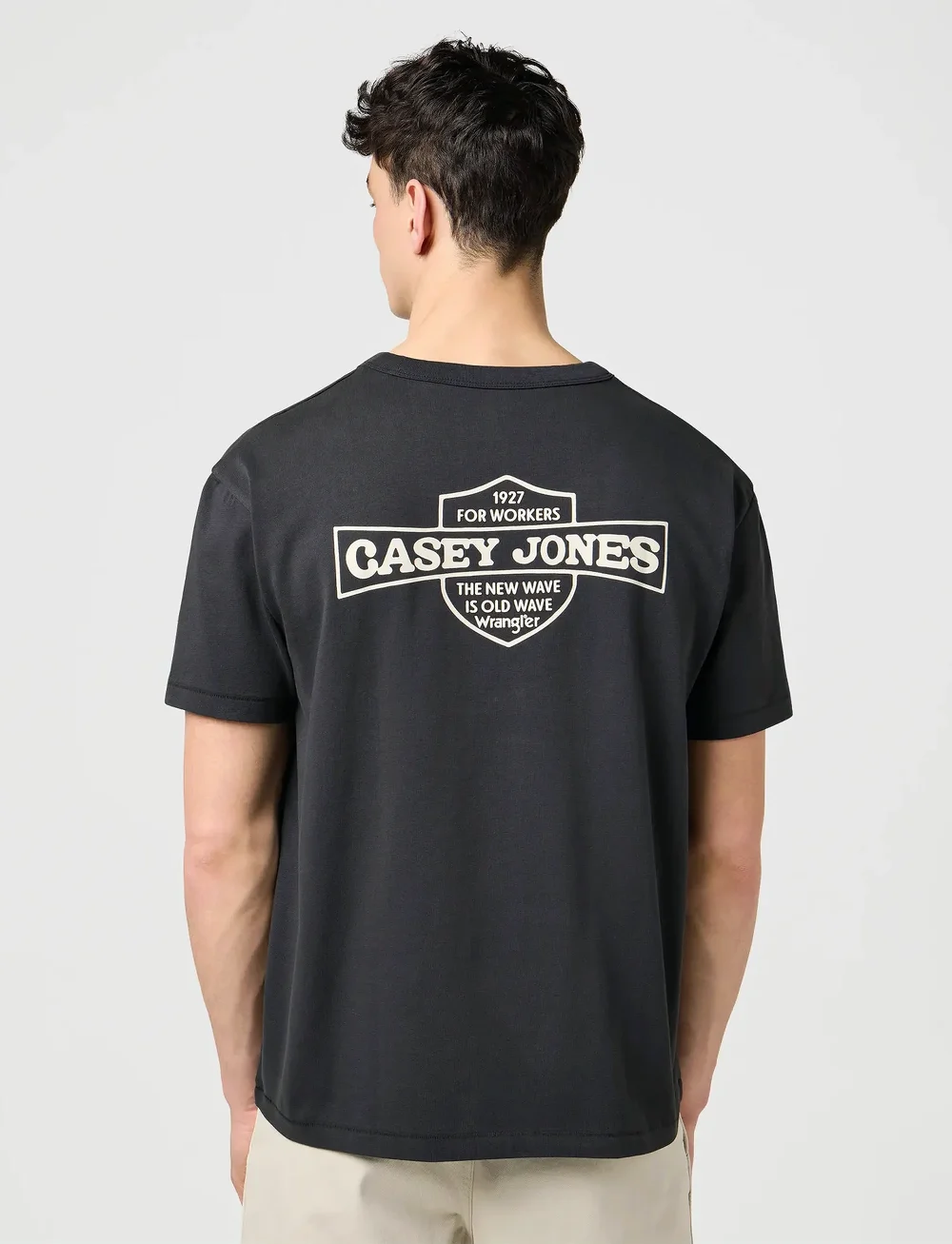 Wrangler - CJ GRAPHIC TEE - lühikeste varrukatega t-särgid - faded black - 3
