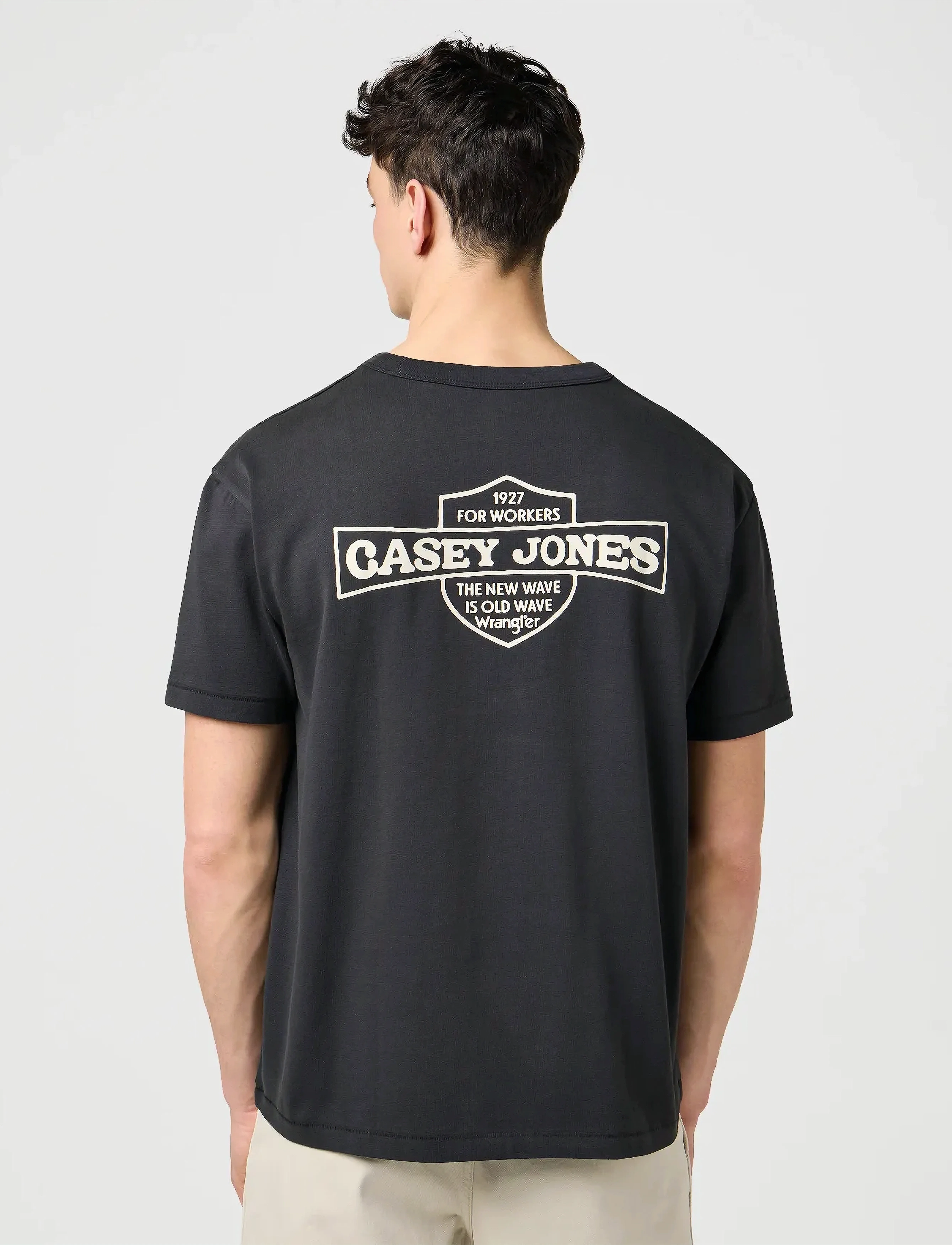 Wrangler - CJ GRAPHIC TEE - laveste priser - faded black - 3