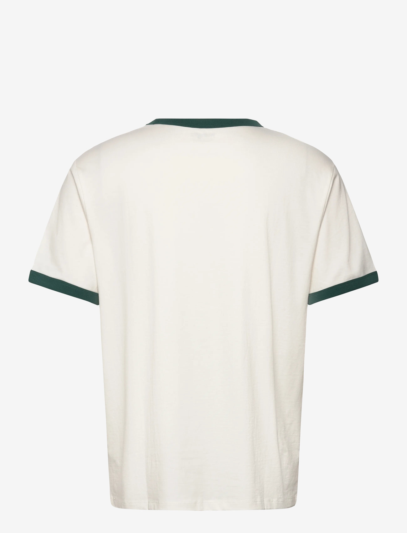 Wrangler - RINGER TEE - kortärmade t-shirts - worn white - 2