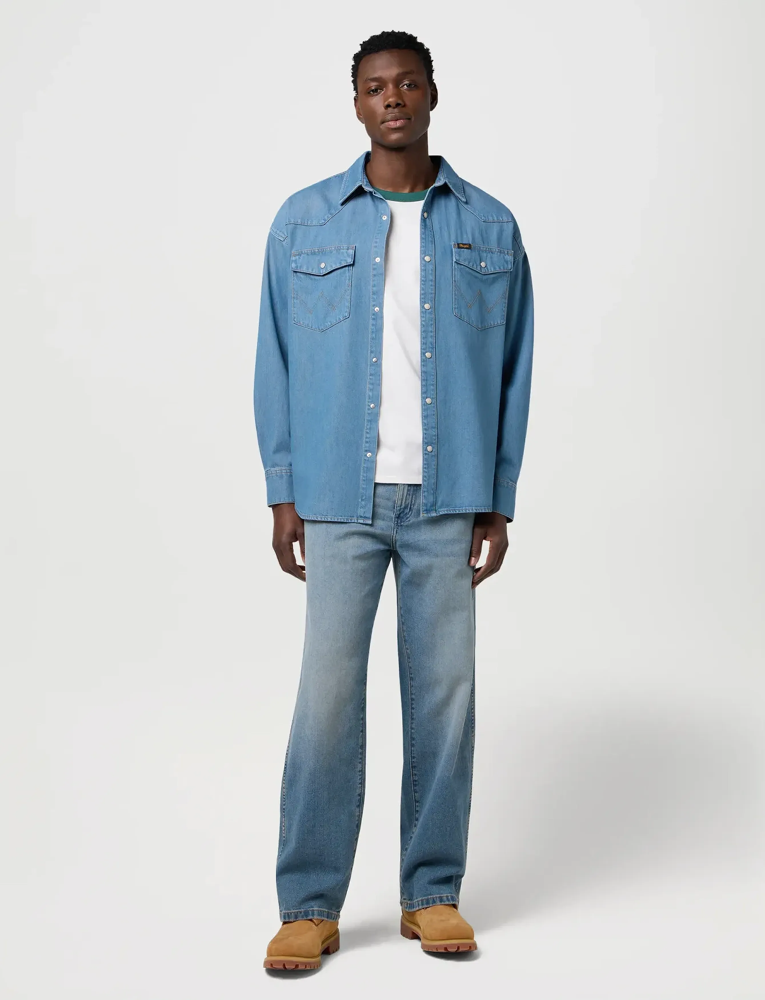 Wrangler - RINGER TEE - die niedrigsten preise - worn white - 4