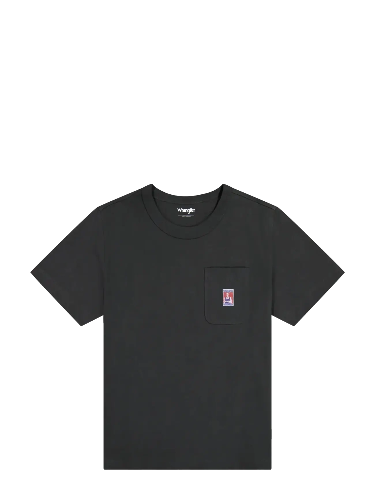 Wrangler POCKET TEE - Wrangler - FADED BLACK / black