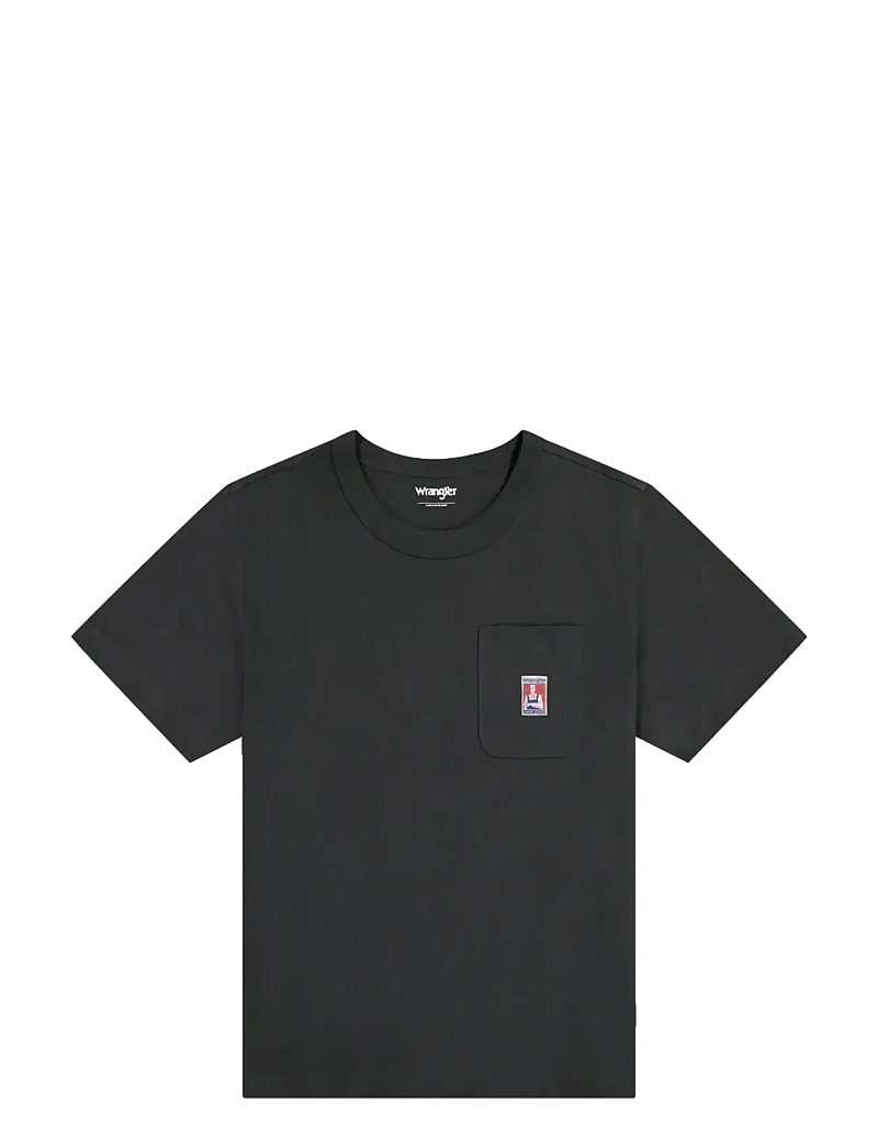 Wrangler - POCKET TEE - kurzärmelig - faded black - 1