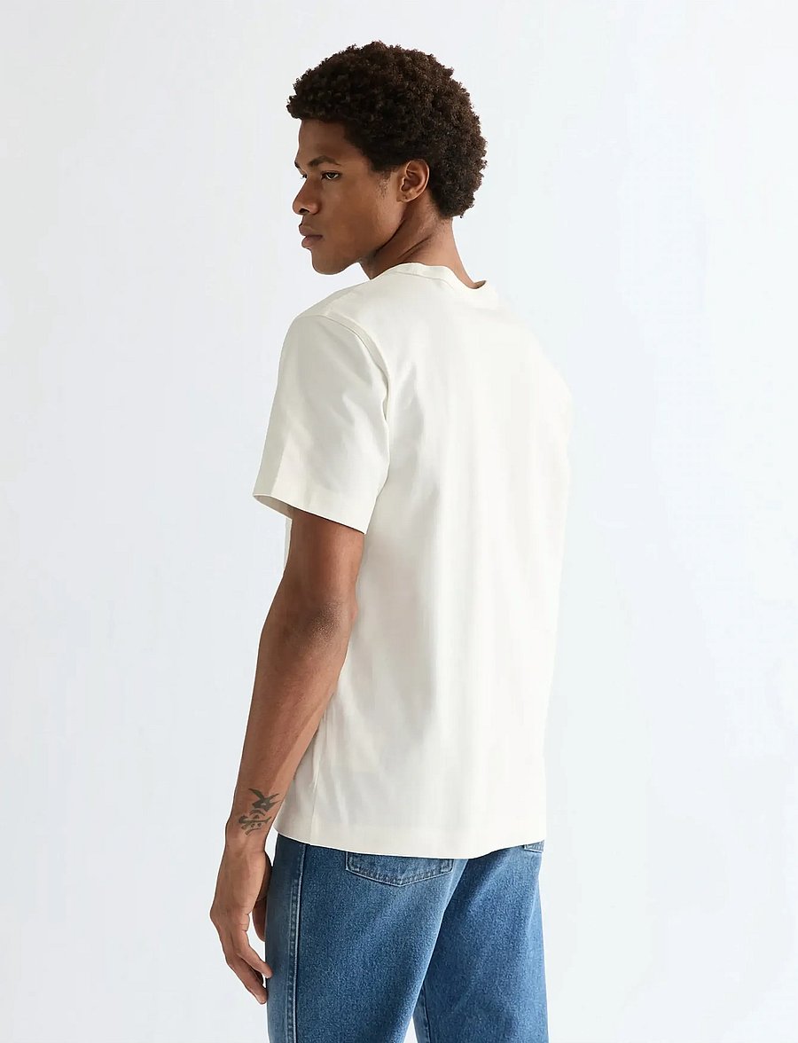 Wrangler - POCKET TEE - kurzärmelige t-shirts - worn white - 3