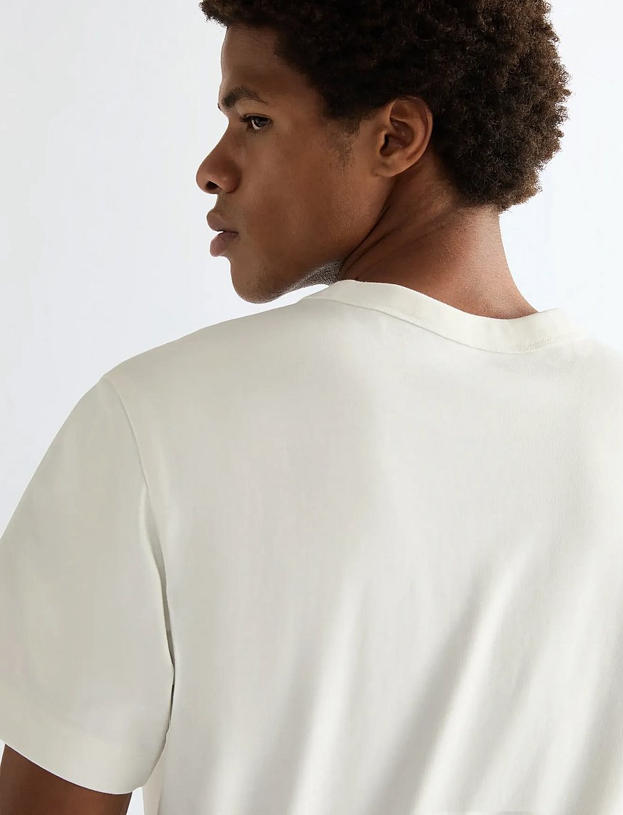 Wrangler - POCKET TEE - kurzärmelige t-shirts - worn white - 5