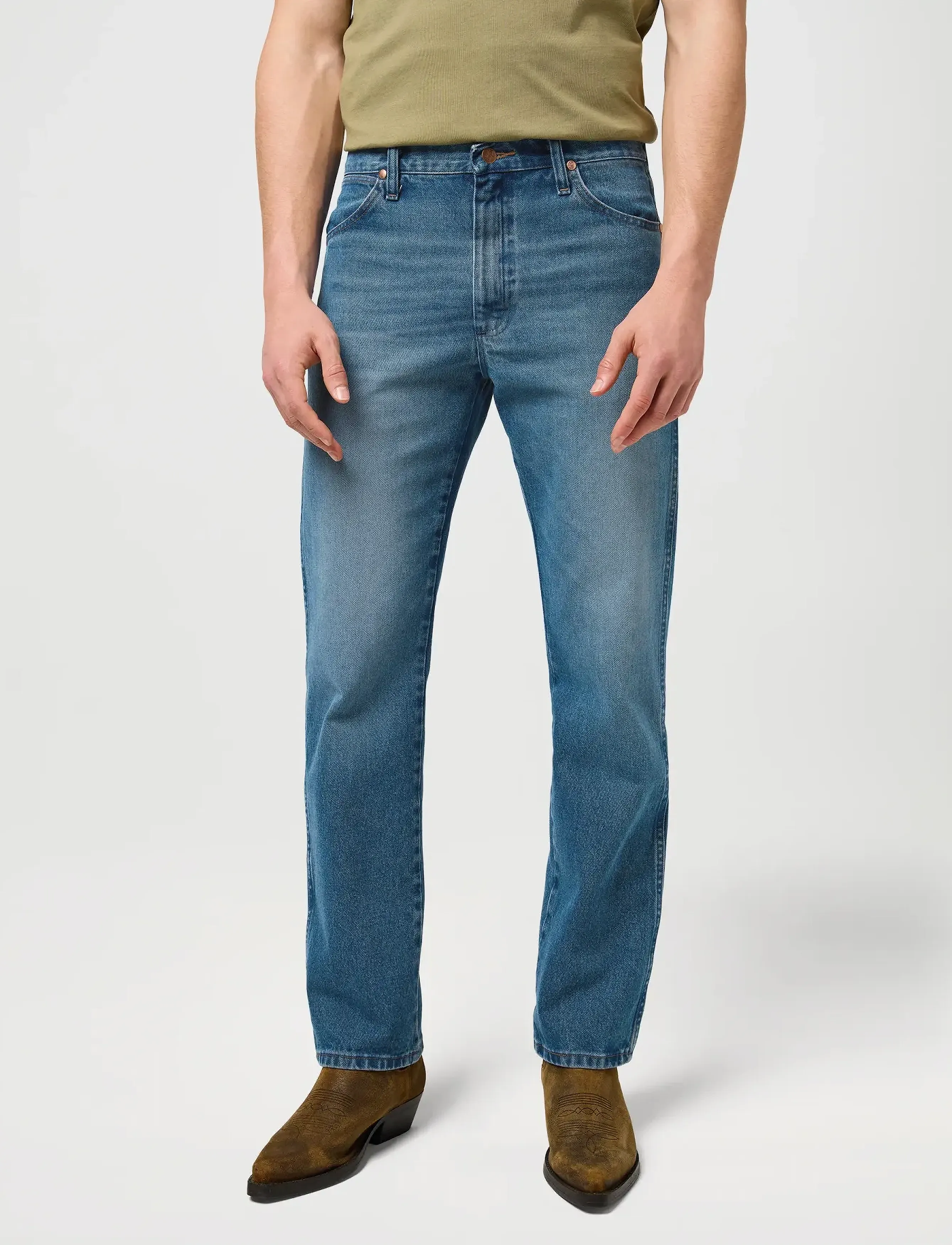 Wrangler 13Mwz, 30 x 30, Jeans, Blau - Regular, Männerswear