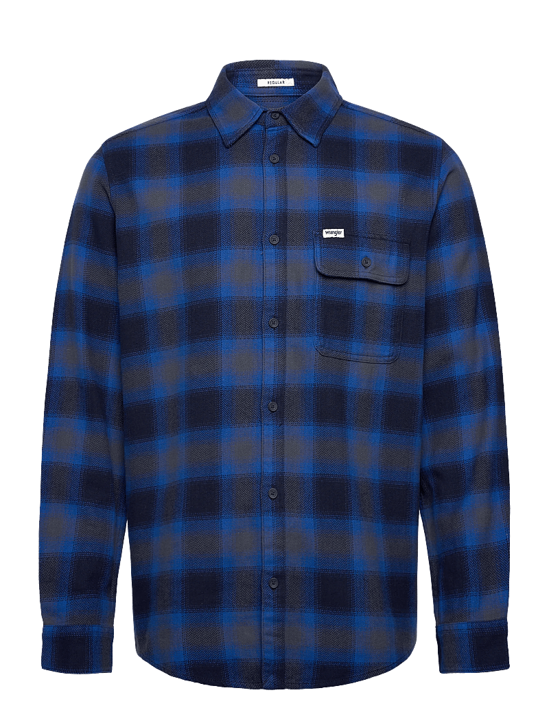 Wrangler - 1 PKT INDIGO SHIRT - flanell-hemden - icy indigo - 1