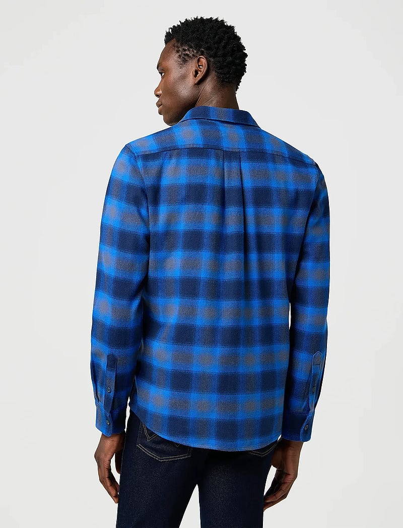 Wrangler - 1 PKT INDIGO SHIRT - flanell-hemden - icy indigo - 3