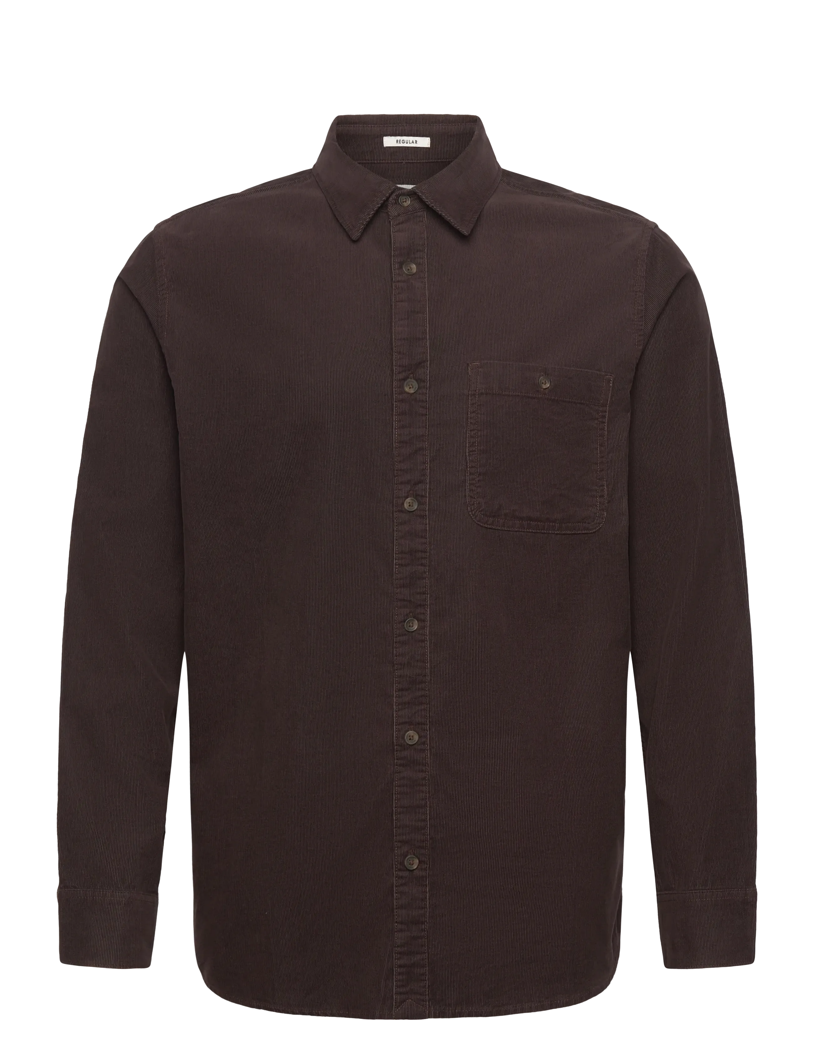 Wrangler 1 PKT CORDUROY SHIRT - Wrangler - MOLE / brown