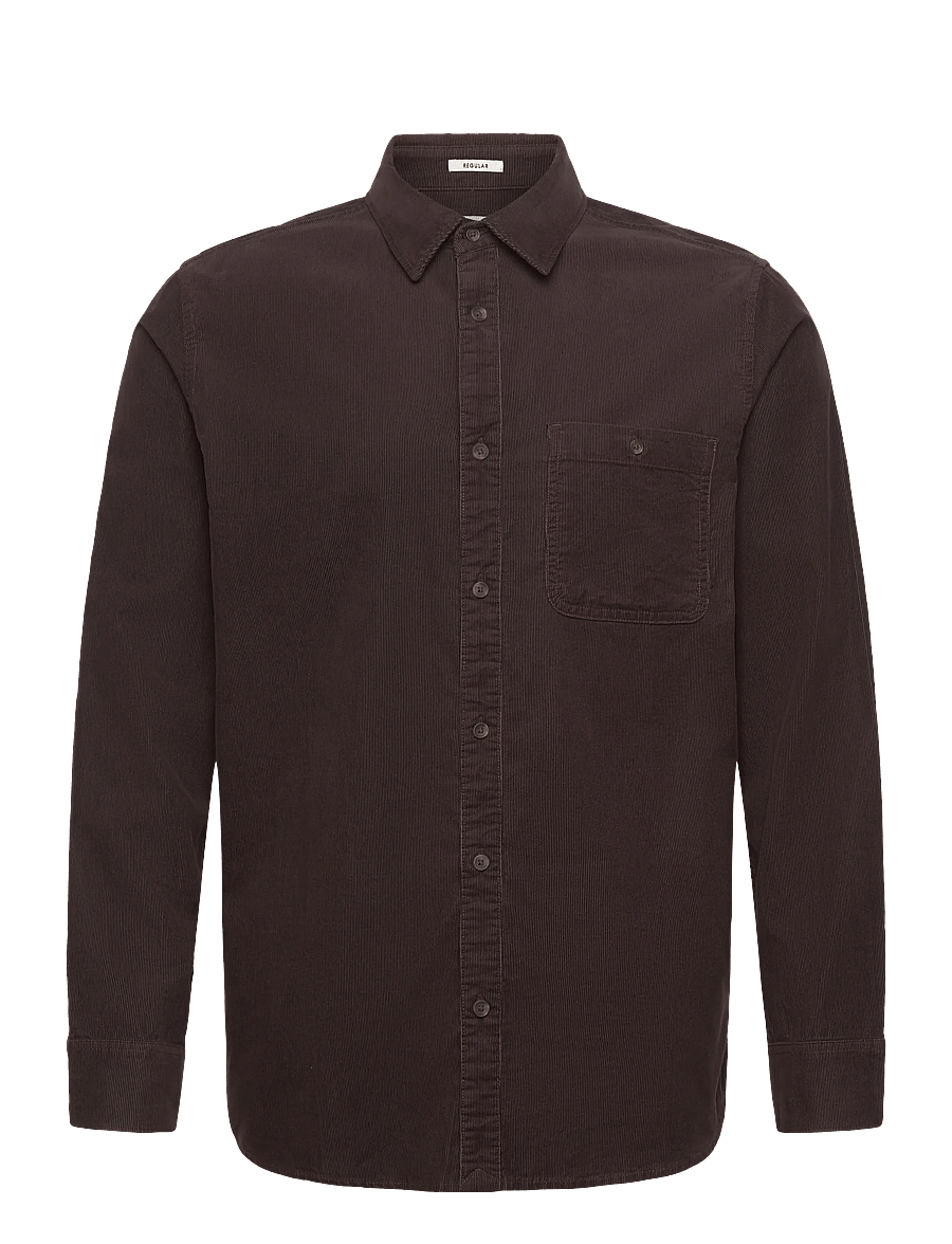 Wrangler - 1 PKT CORDUROY SHIRT - chemises en velours côtelé - mole - 1