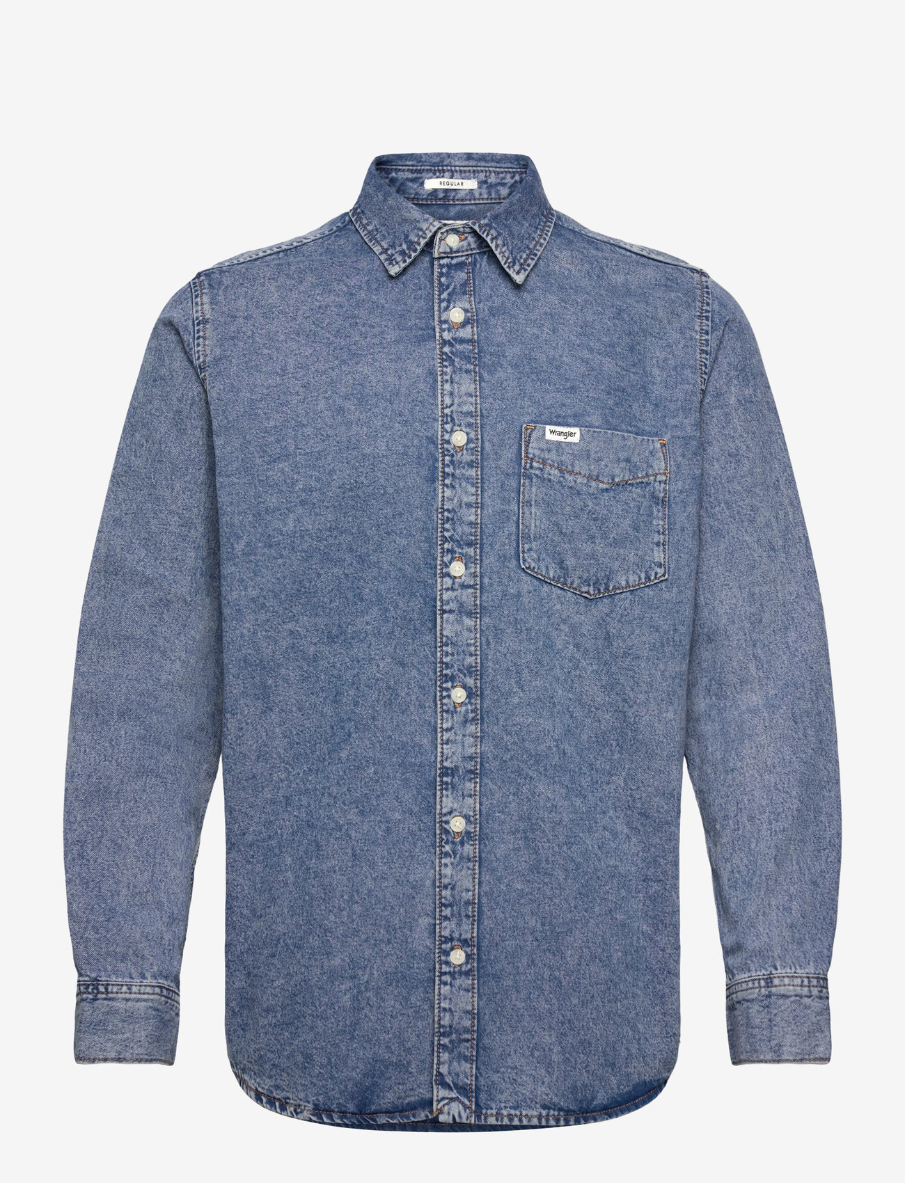 Wrangler - 1 PKT SHIRT - denim shirts - indigo valley - 1