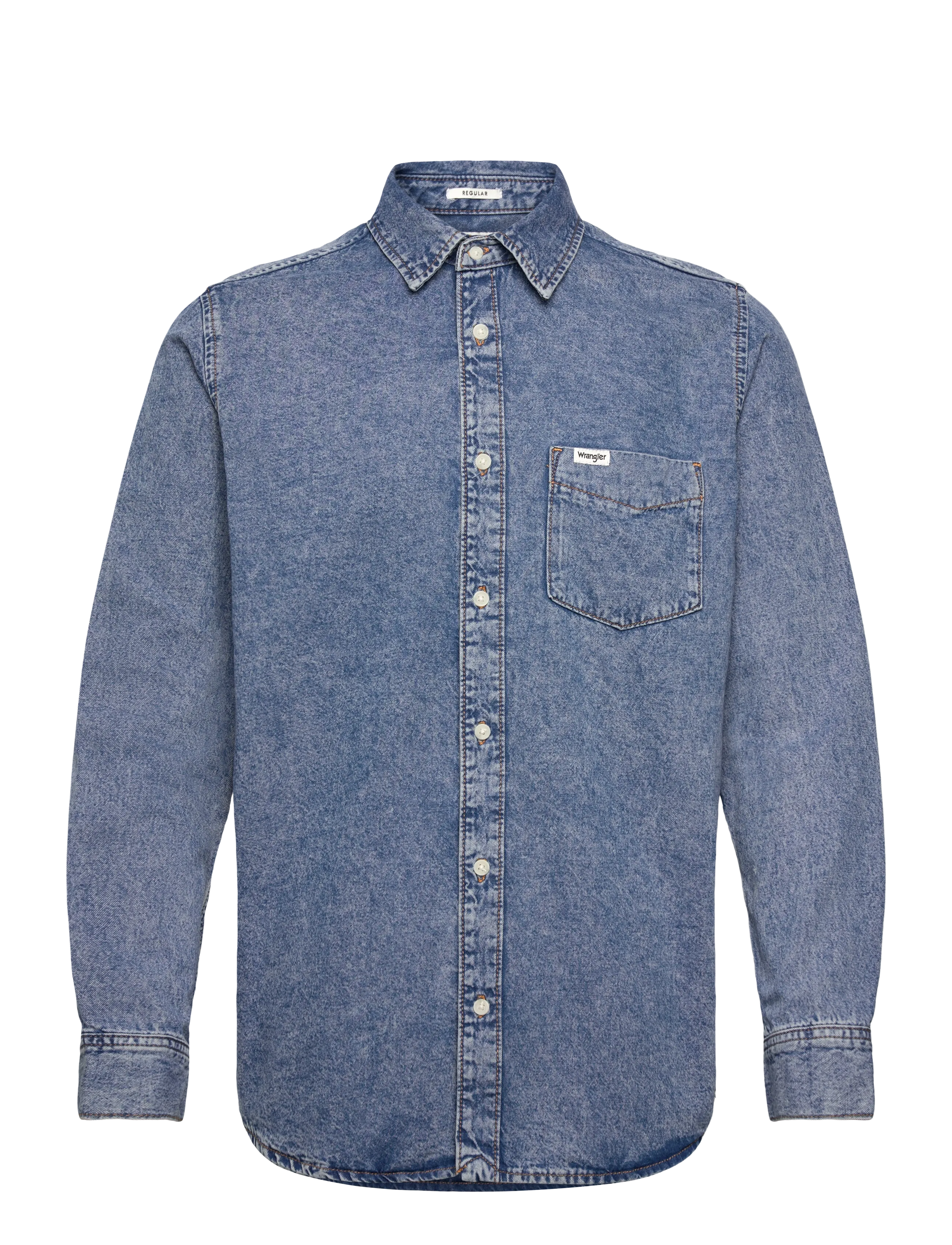 Wrangler - 1 PKT SHIRT - teksasärgid - indigo valley - 1