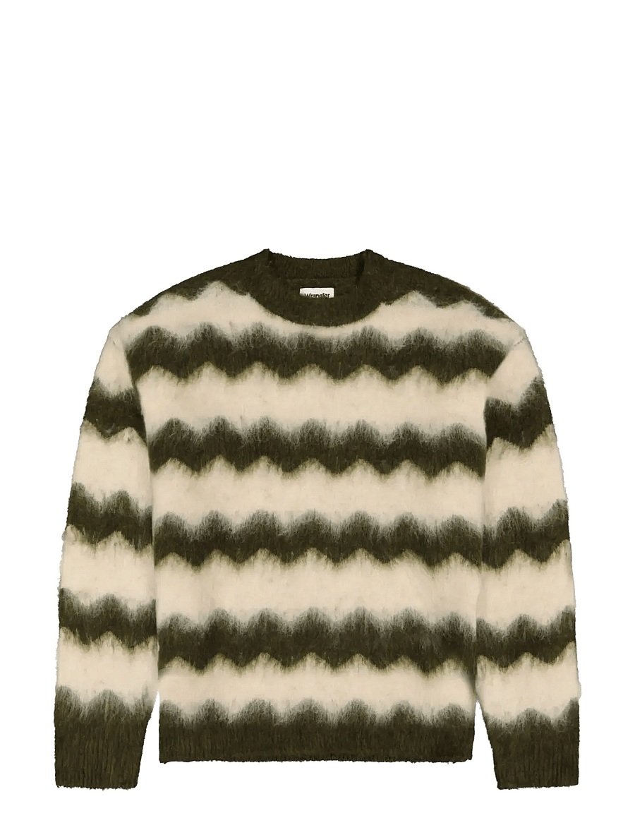 Wrangler - STRIPED SWEATER - rundhals - ivy green - 1