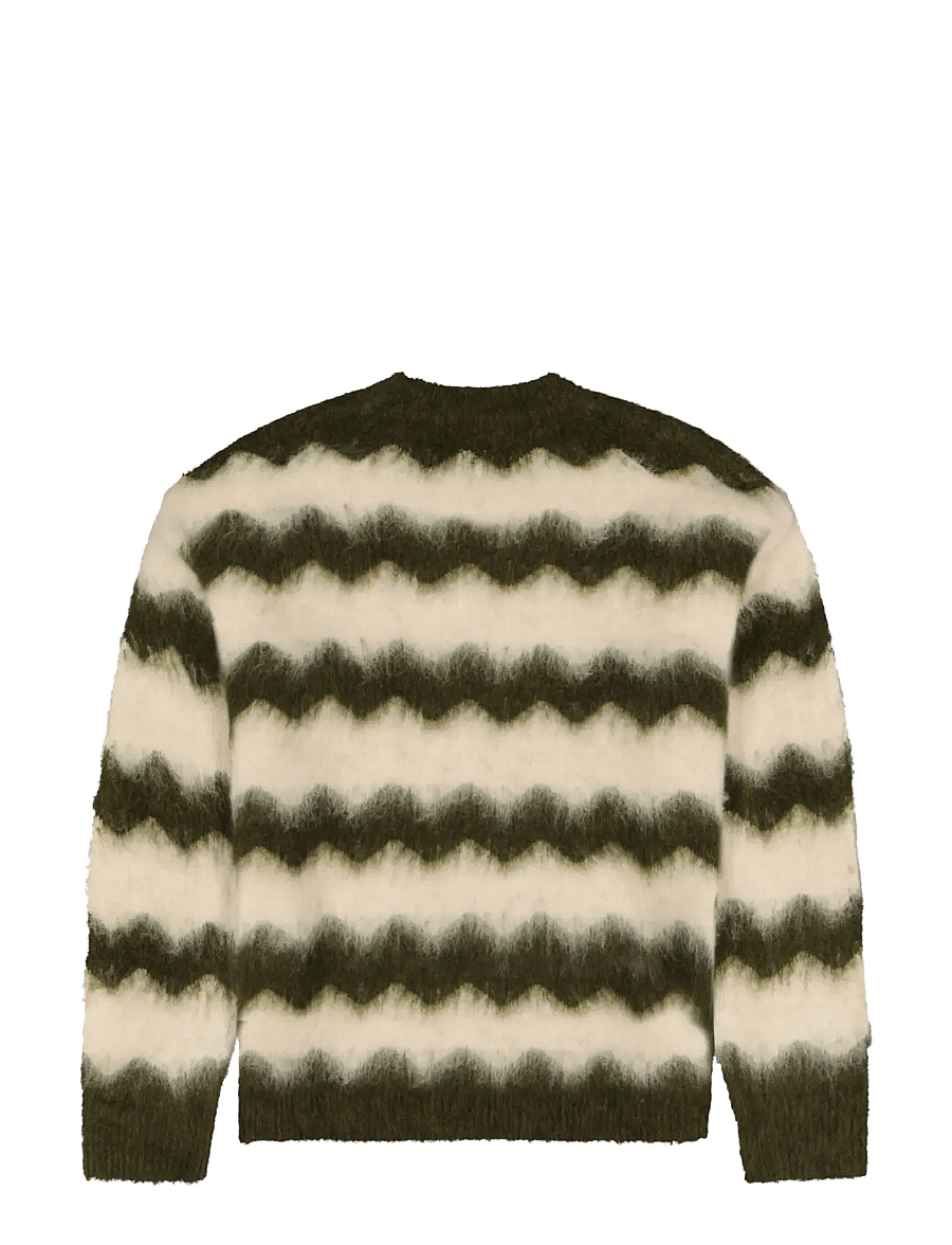 Wrangler - STRIPED SWEATER - rundhals - ivy green - 2