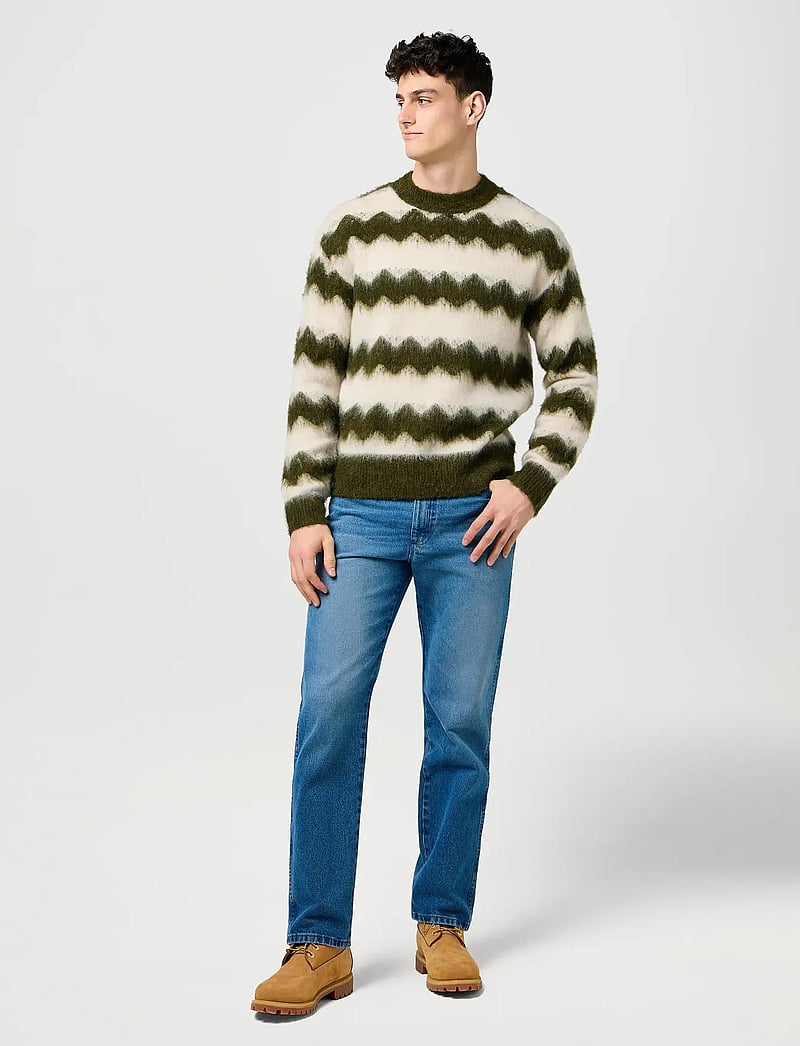 Wrangler - STRIPED SWEATER - rundhals - ivy green - 4