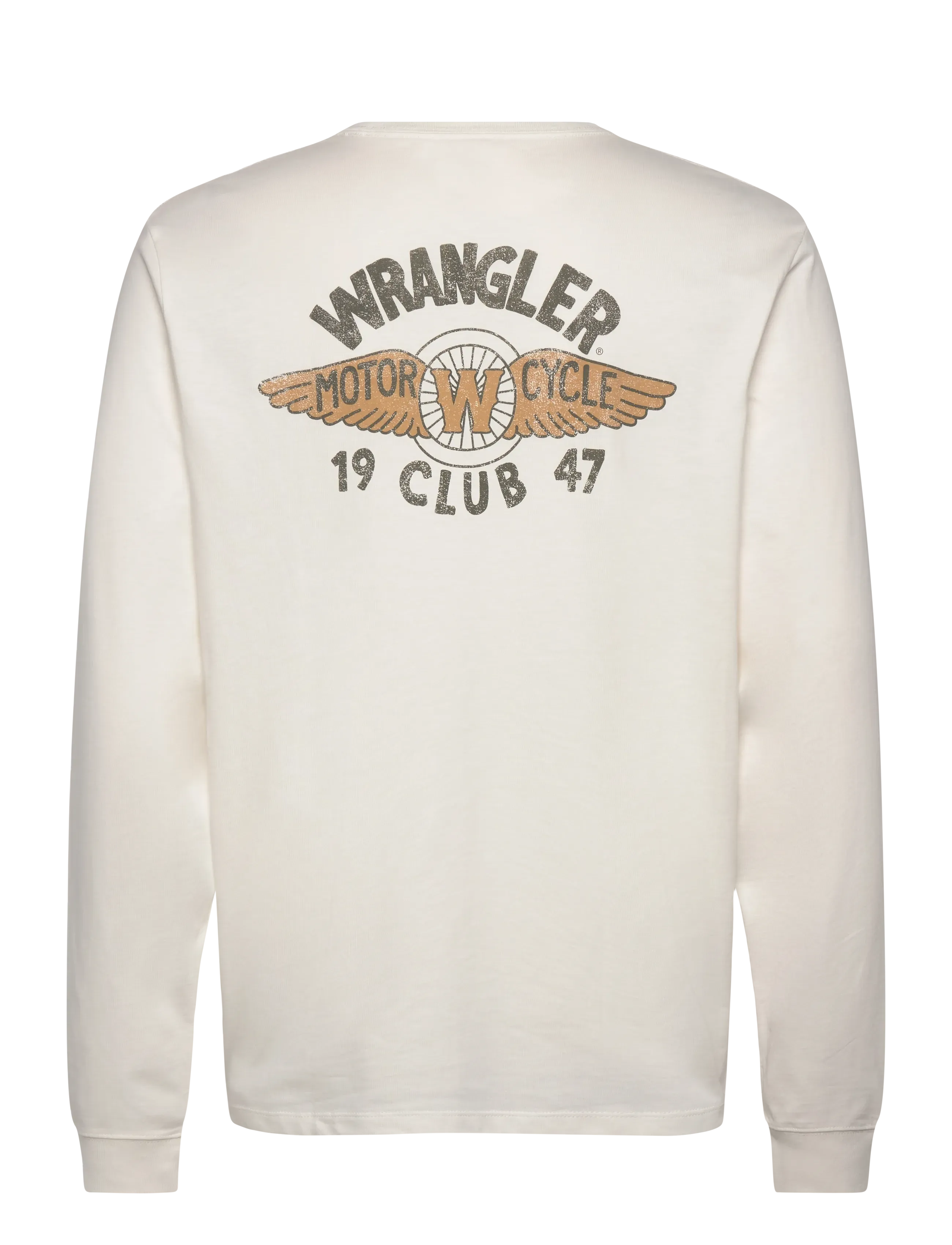 Wrangler - LS AMERICANA TEE - alhaisimmat hinnat - worn white - 2