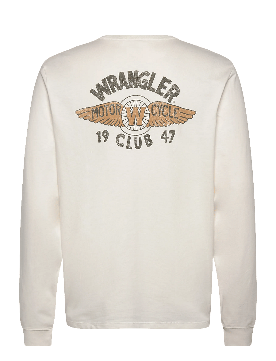 Wrangler - LS AMERICANA TEE - langärmelig - worn white - 2