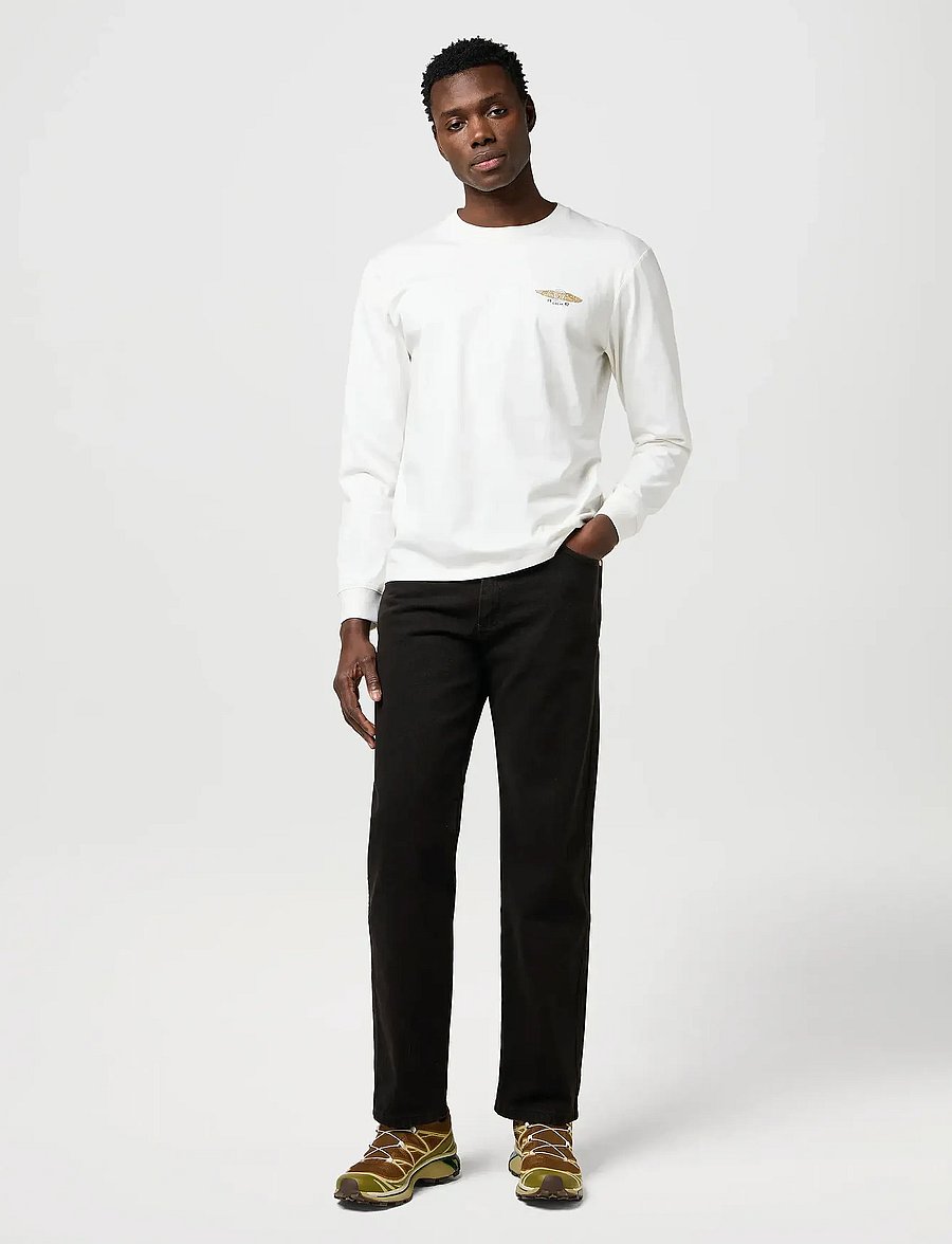 Wrangler - LS AMERICANA TEE - langärmelig - worn white - 4