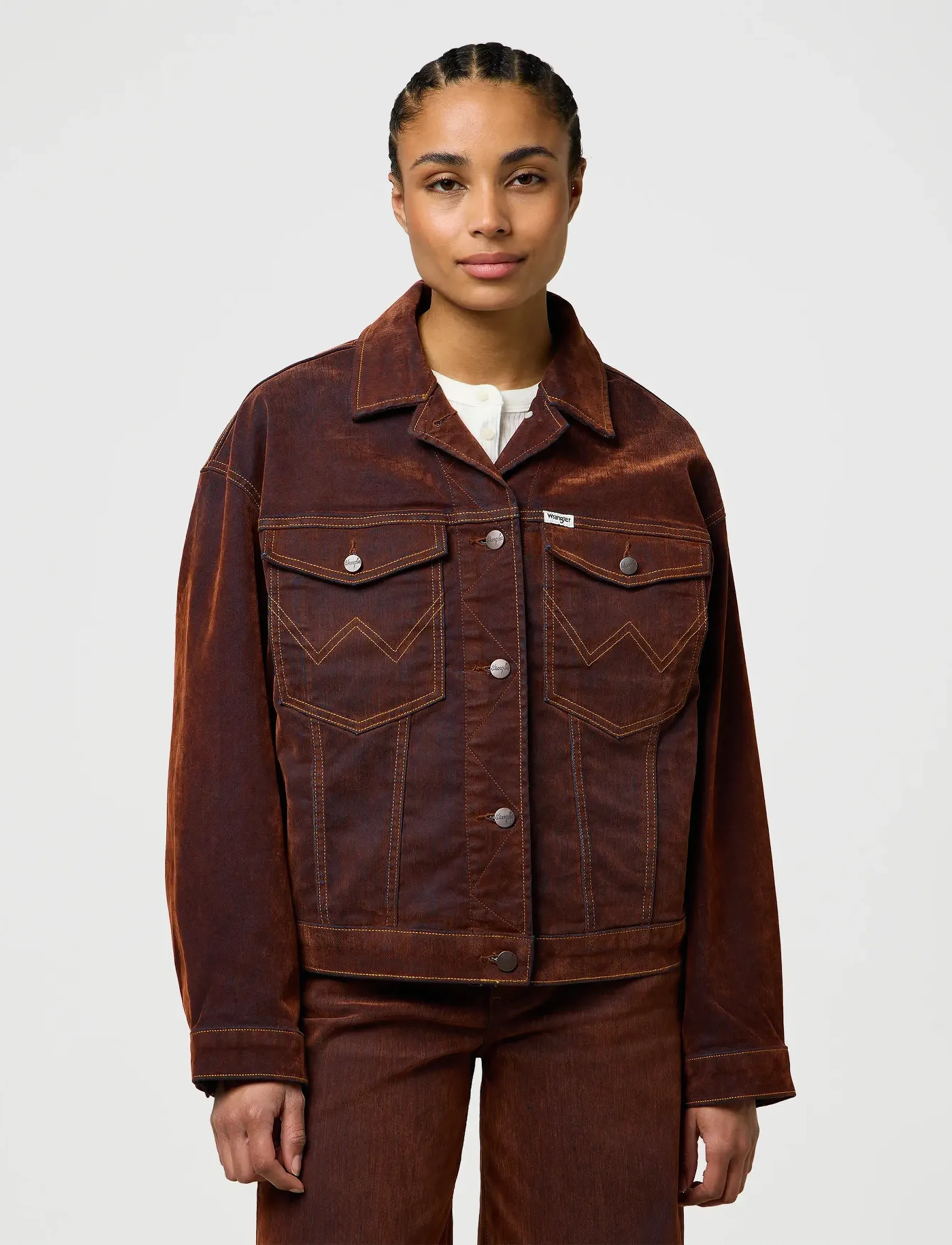 Wrangler COWBOY JACKET - Tøj - CINNAMON CHILL / brown
