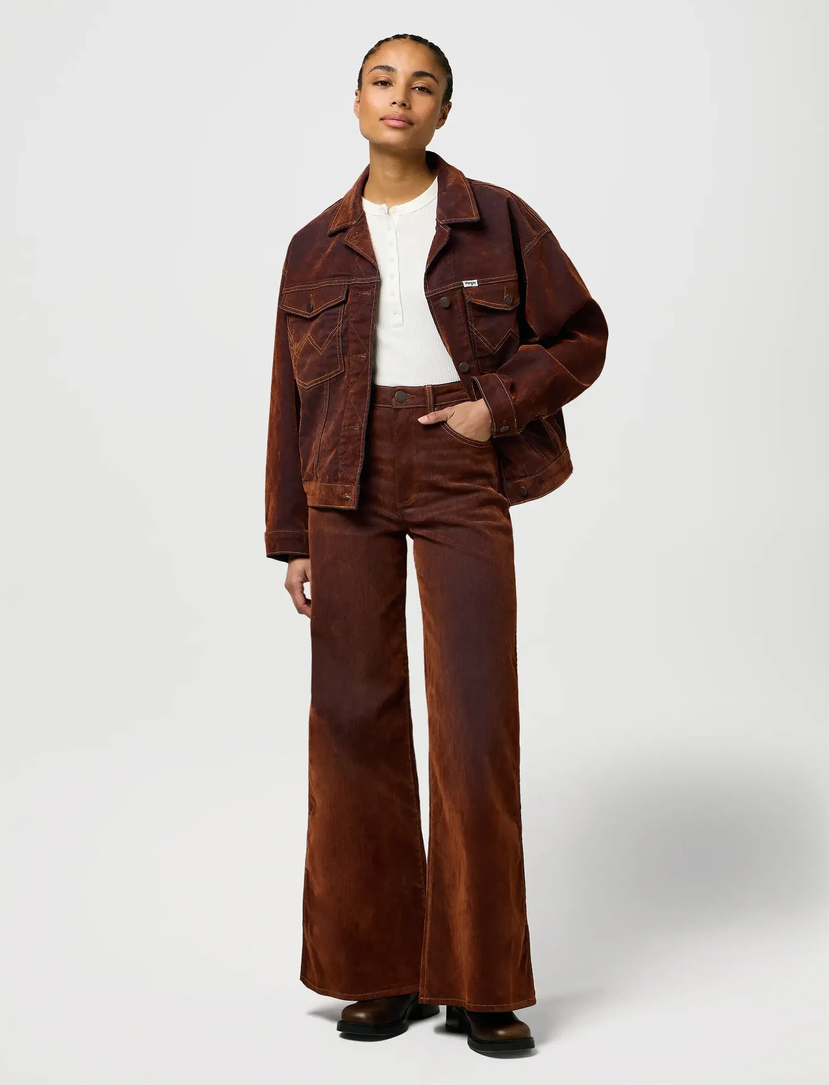 Wrangler - COWBOY JACKET - pavasara jakas - cinnamon chill - 4