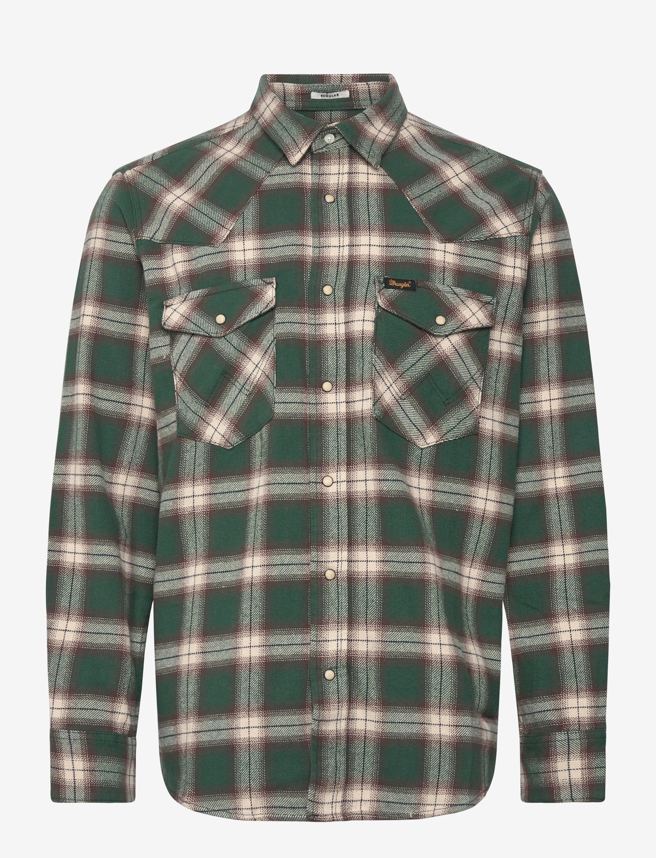Wrangler - WESTERN SHIRT - checkered shirts - bistro green - 1