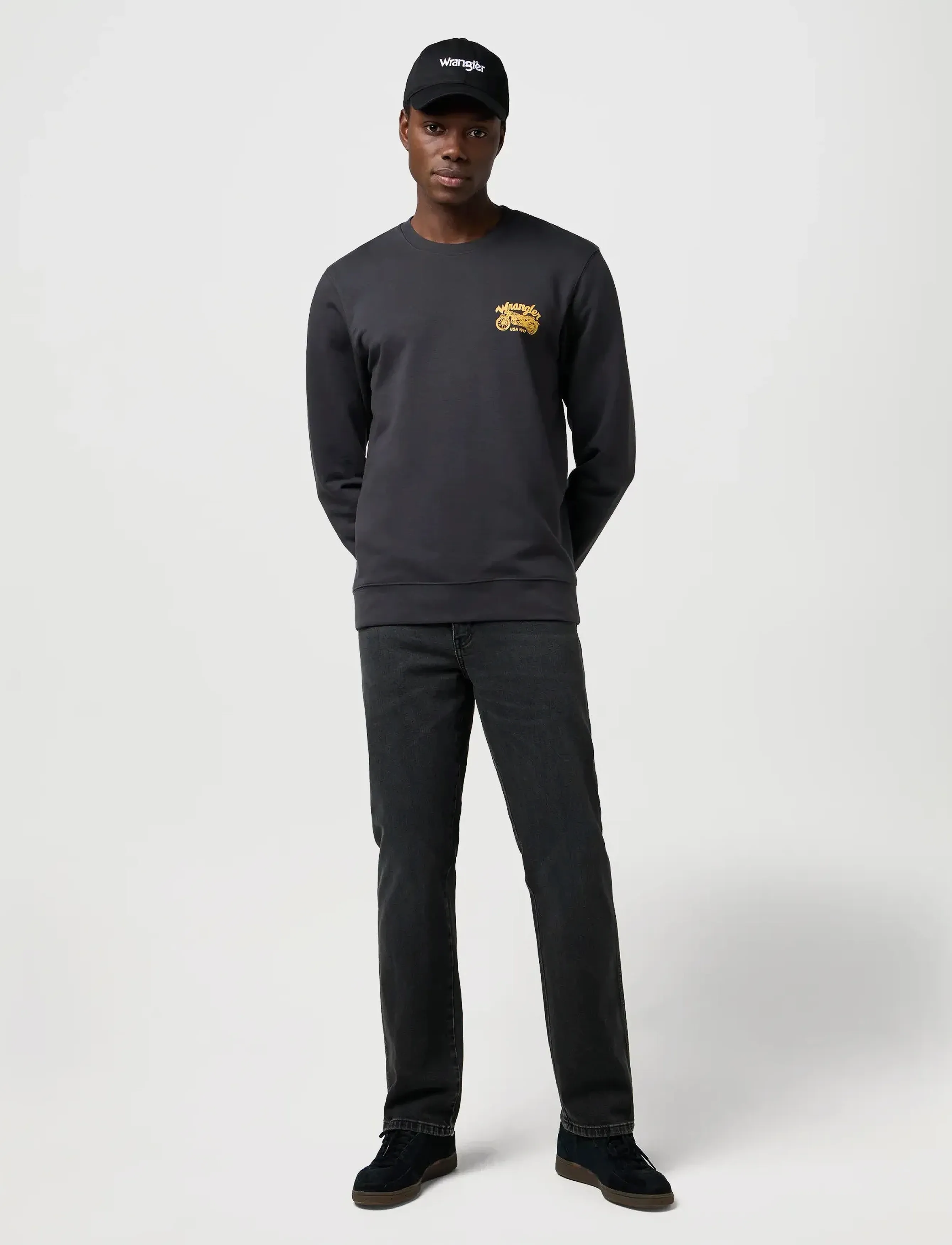 Wrangler - AMERICANA CREW - sweatshirts & hoodies - faded black - 4