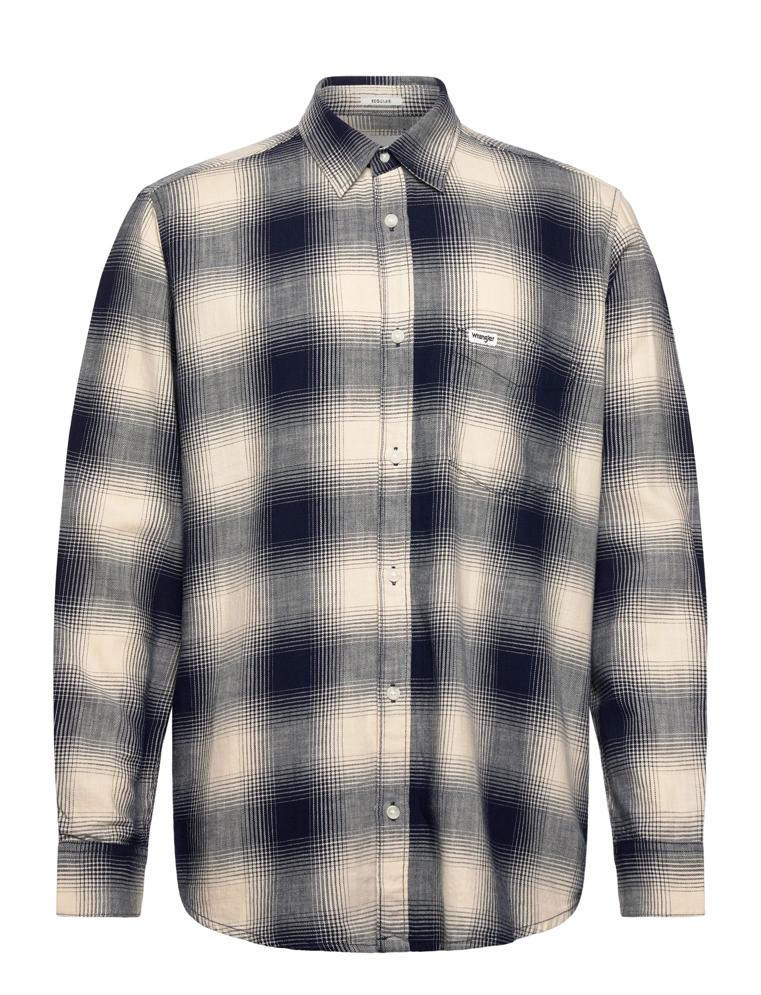 WRANGLER 1 Pkt Indigo Shirt Cream - S - Herren