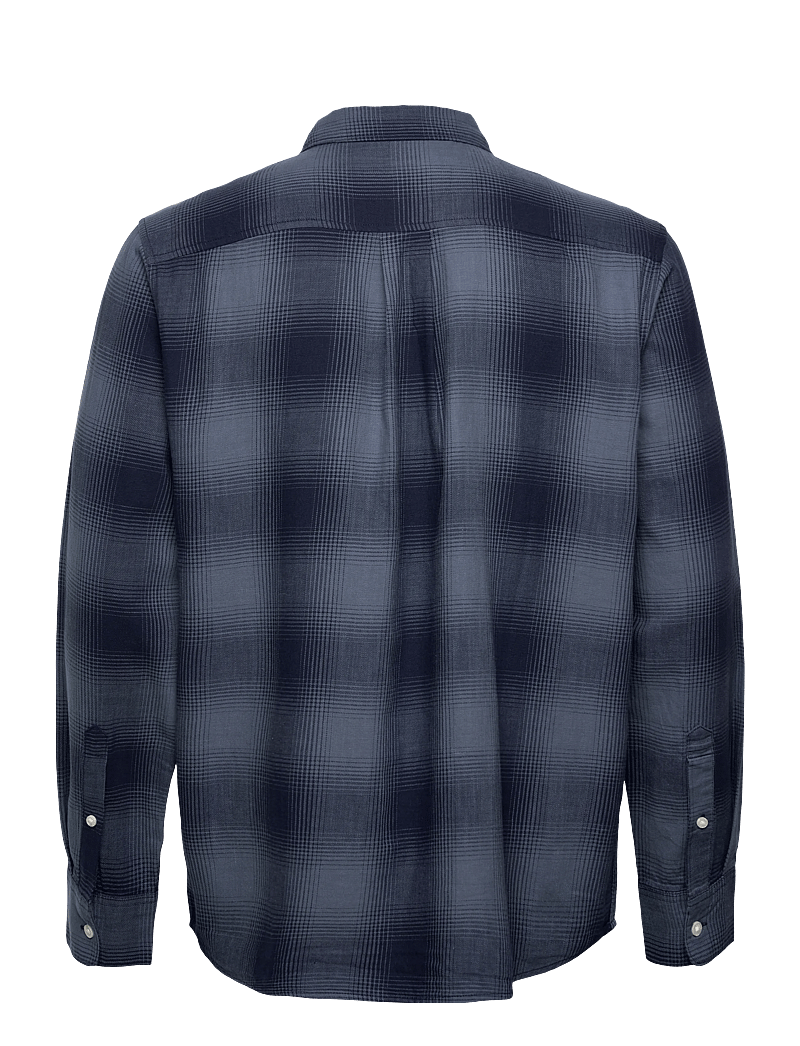 Wrangler - 1 PKT INDIGO SHIRT - rutiga skjortor - dark indigo - 2