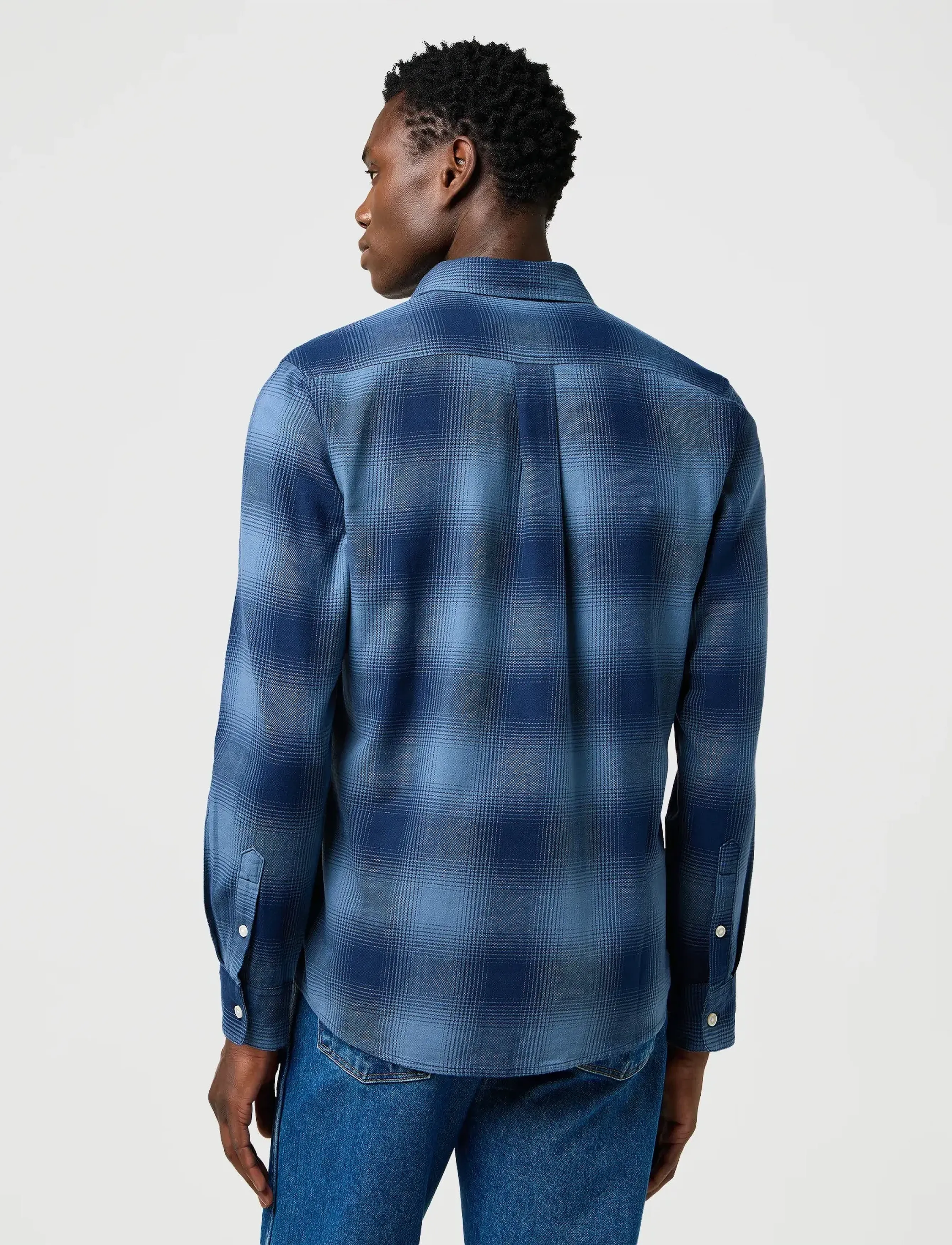 Wrangler - 1 PKT INDIGO SHIRT - ruutupaidat - dark indigo - 3