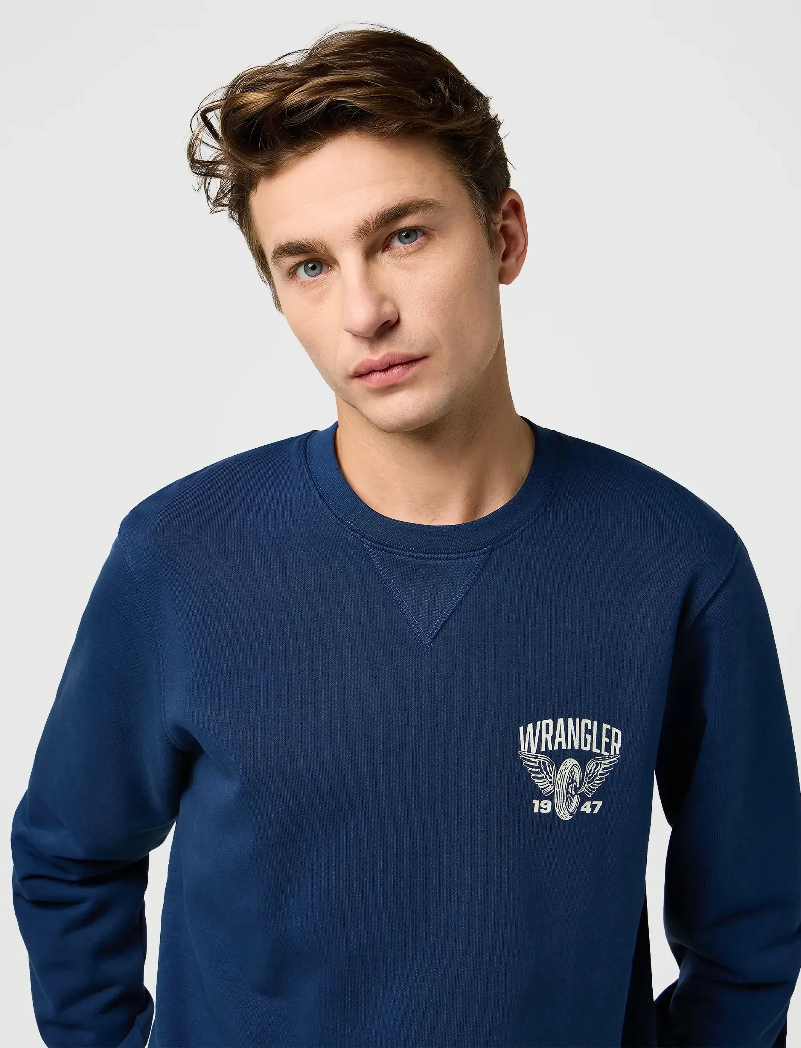 Wrangler - AMERICANA CREW - sweatshirts - navy - 5