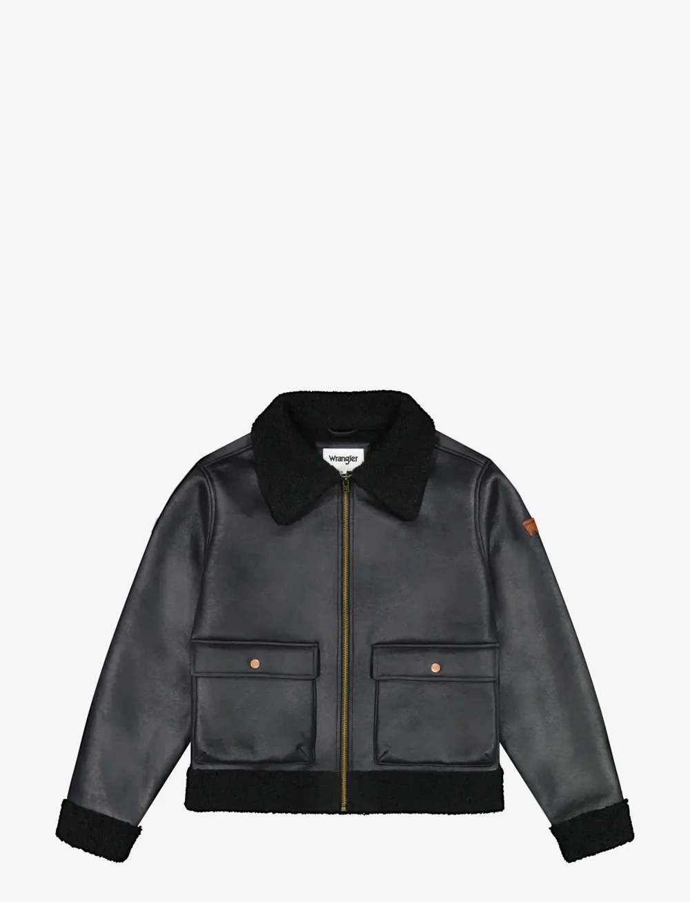 Wrangler - SHEARLING JACKET - efterårsjakker - black - 1