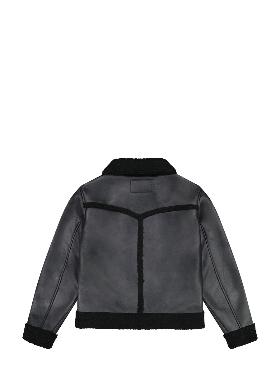 Wrangler - SHEARLING JACKET - frühlingsjacken - black - 2