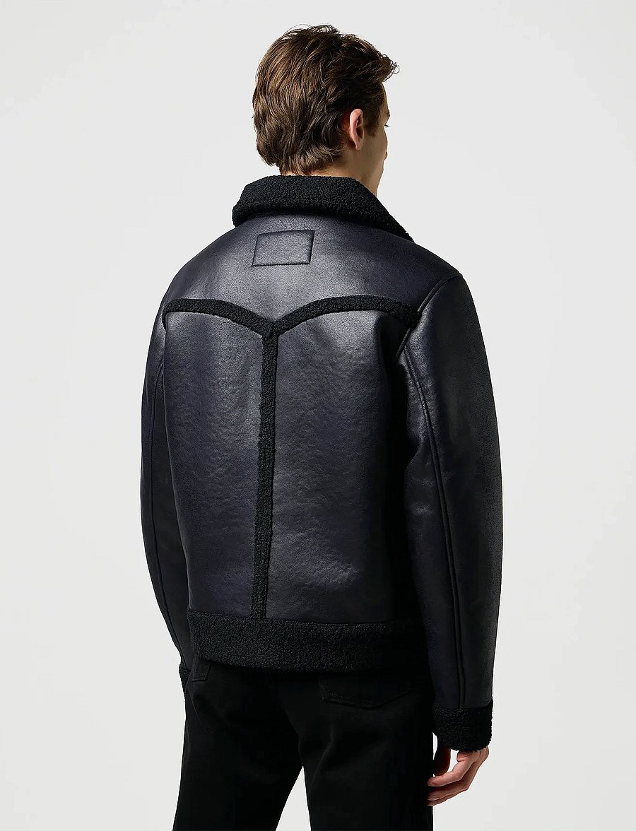 Wrangler - SHEARLING JACKET - frühlingsjacken - black - 3