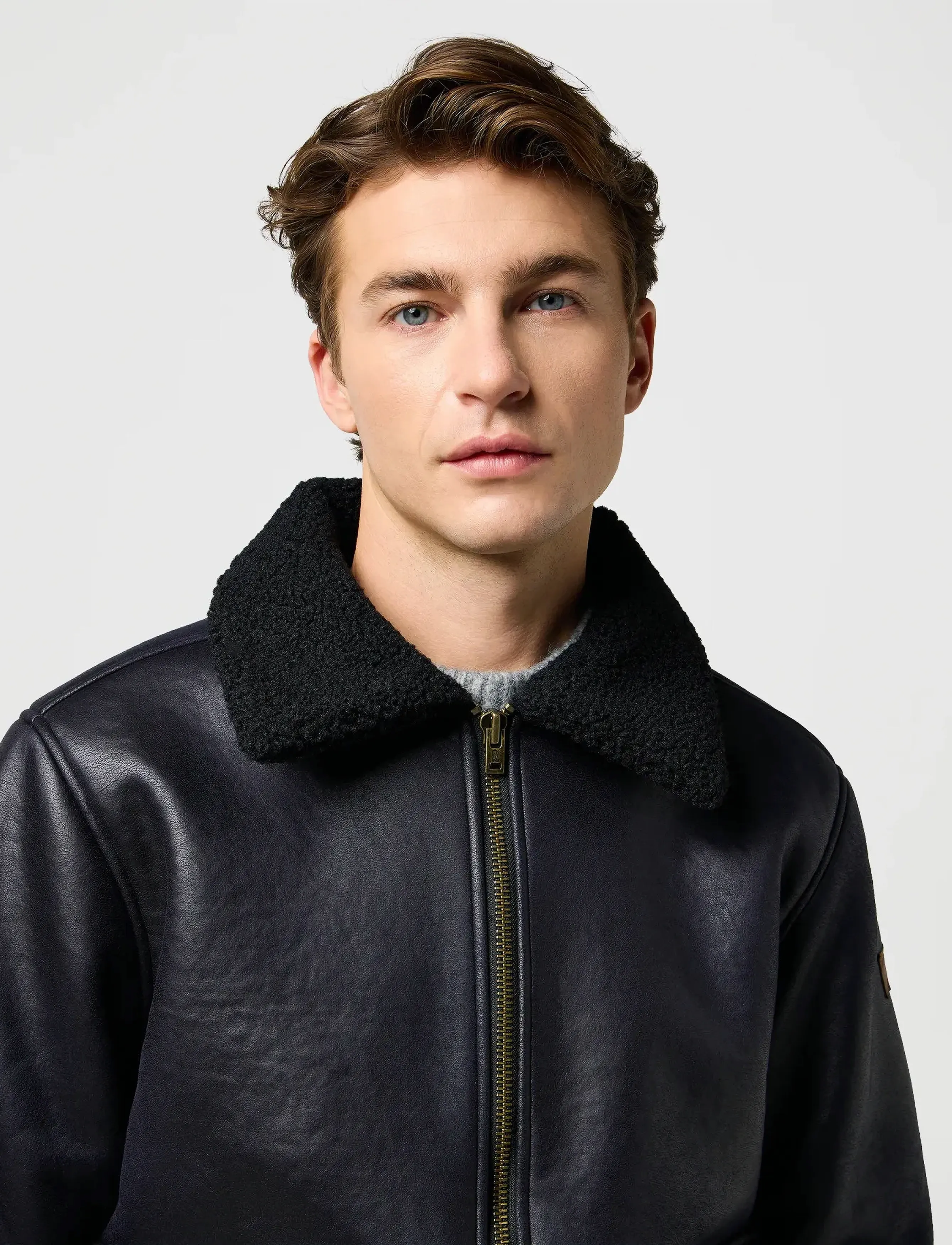 Wrangler - SHEARLING JACKET - ytterkläder - black - 5