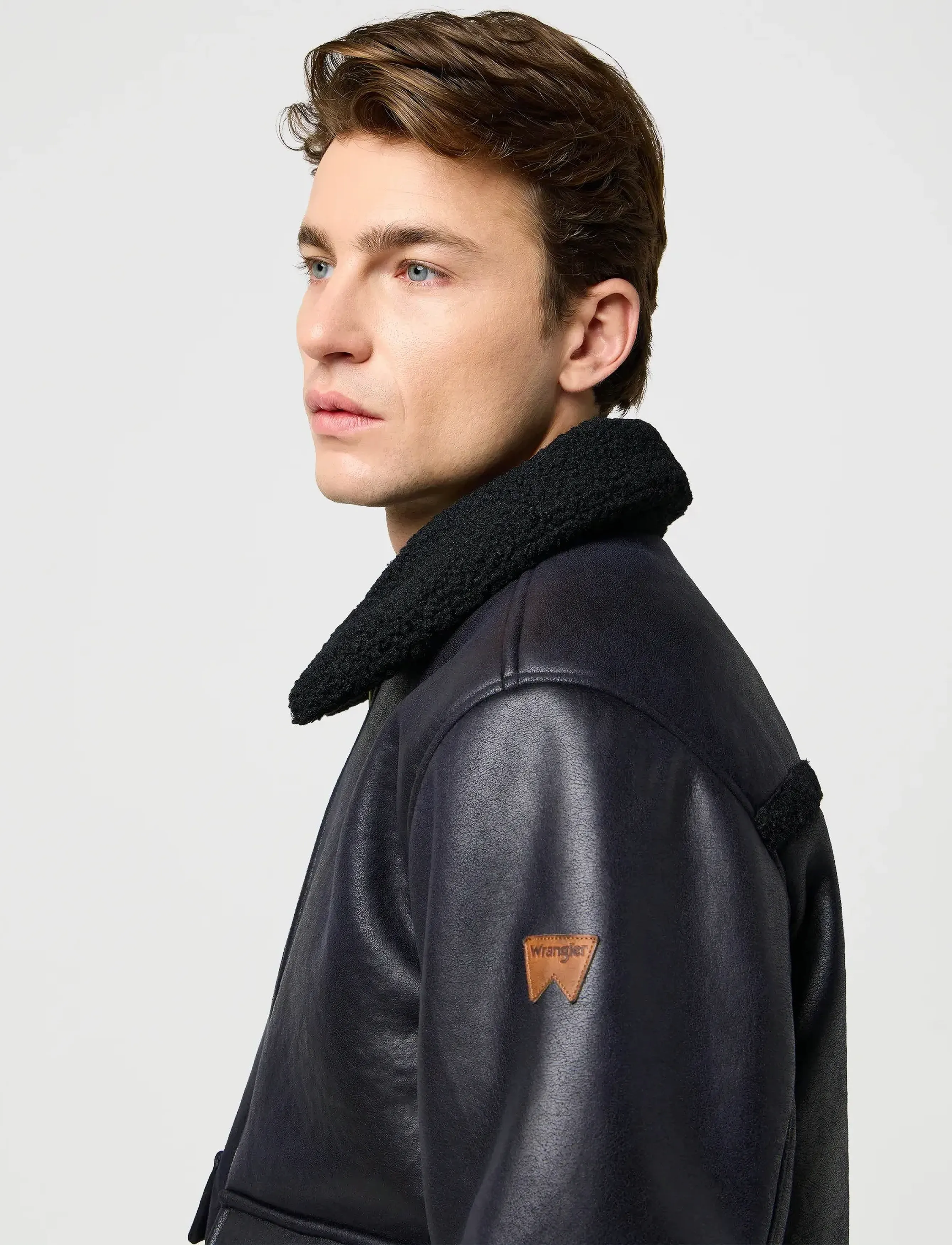 Wrangler Shearling Jacket - 139.95 €. Buy Leather Jackets from