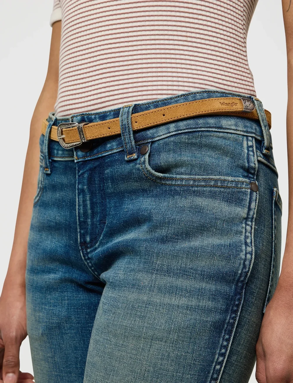 Wrangler - THIN WESTERN BELT - casual gürtel - camel - 5