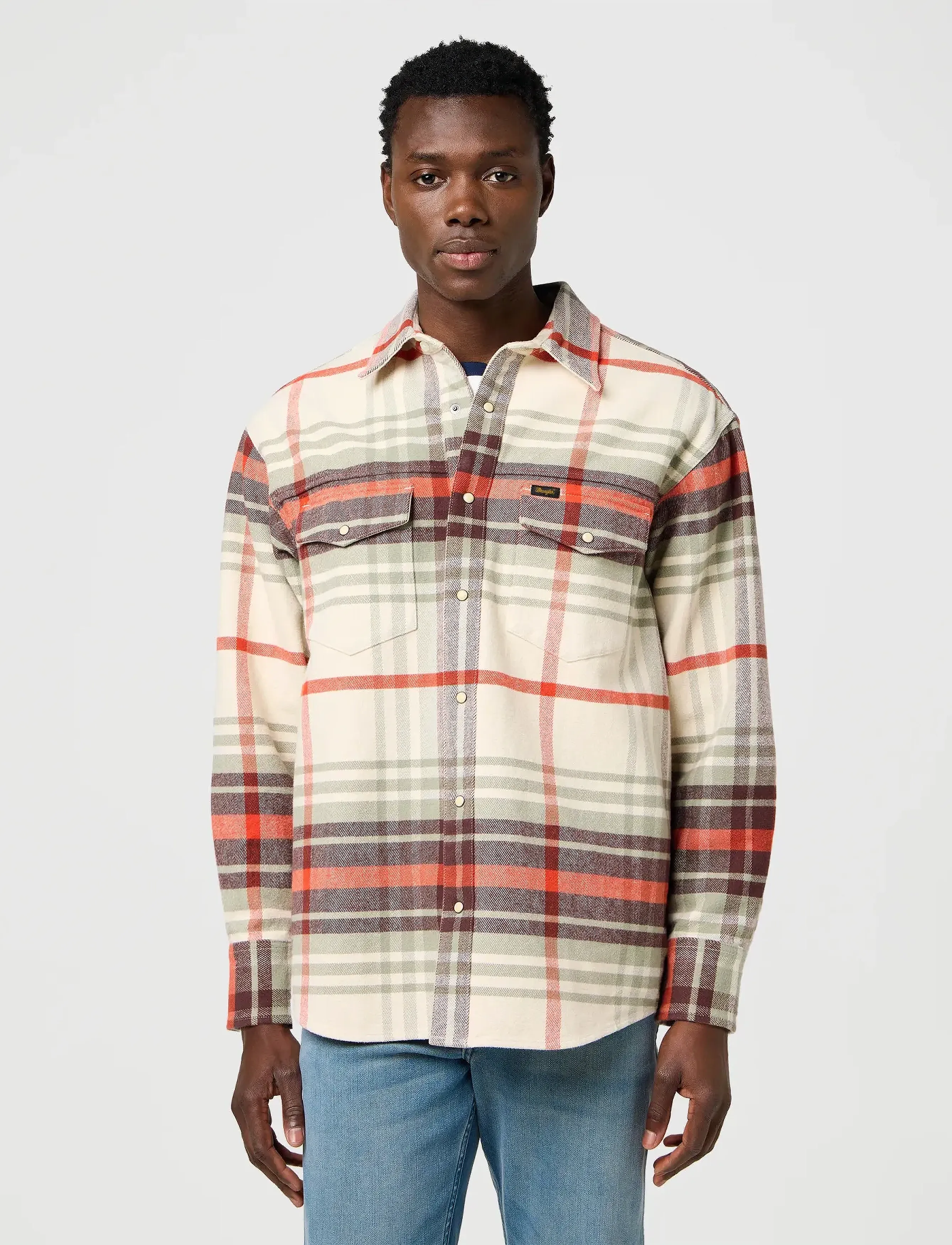 Wrangler WESTERN SHIRT - Clothing - BIRCH / multi