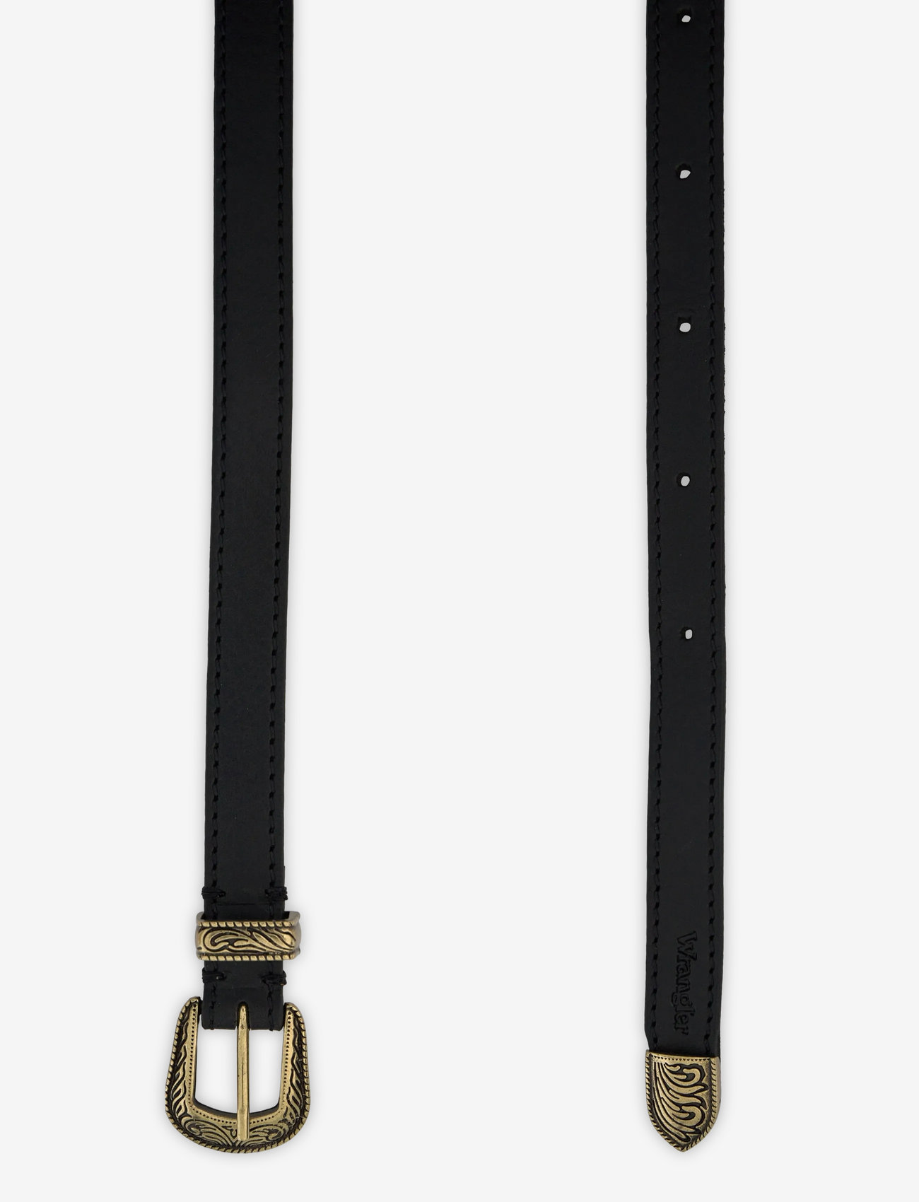 Wrangler - THIN WESTERN BELT - laveste priser - black - 1