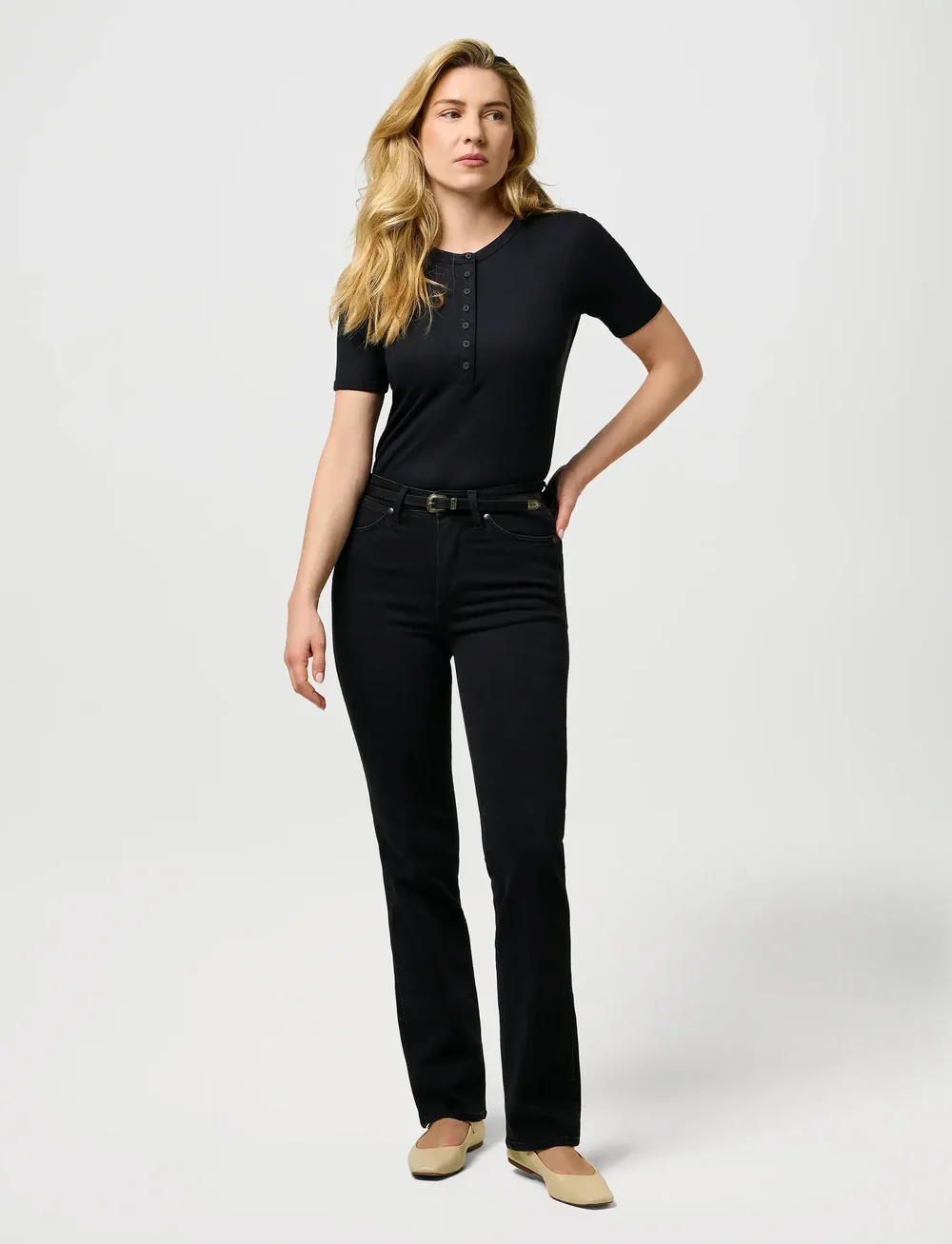 Wrangler - THIN WESTERN BELT - casual gürtel - black - 4